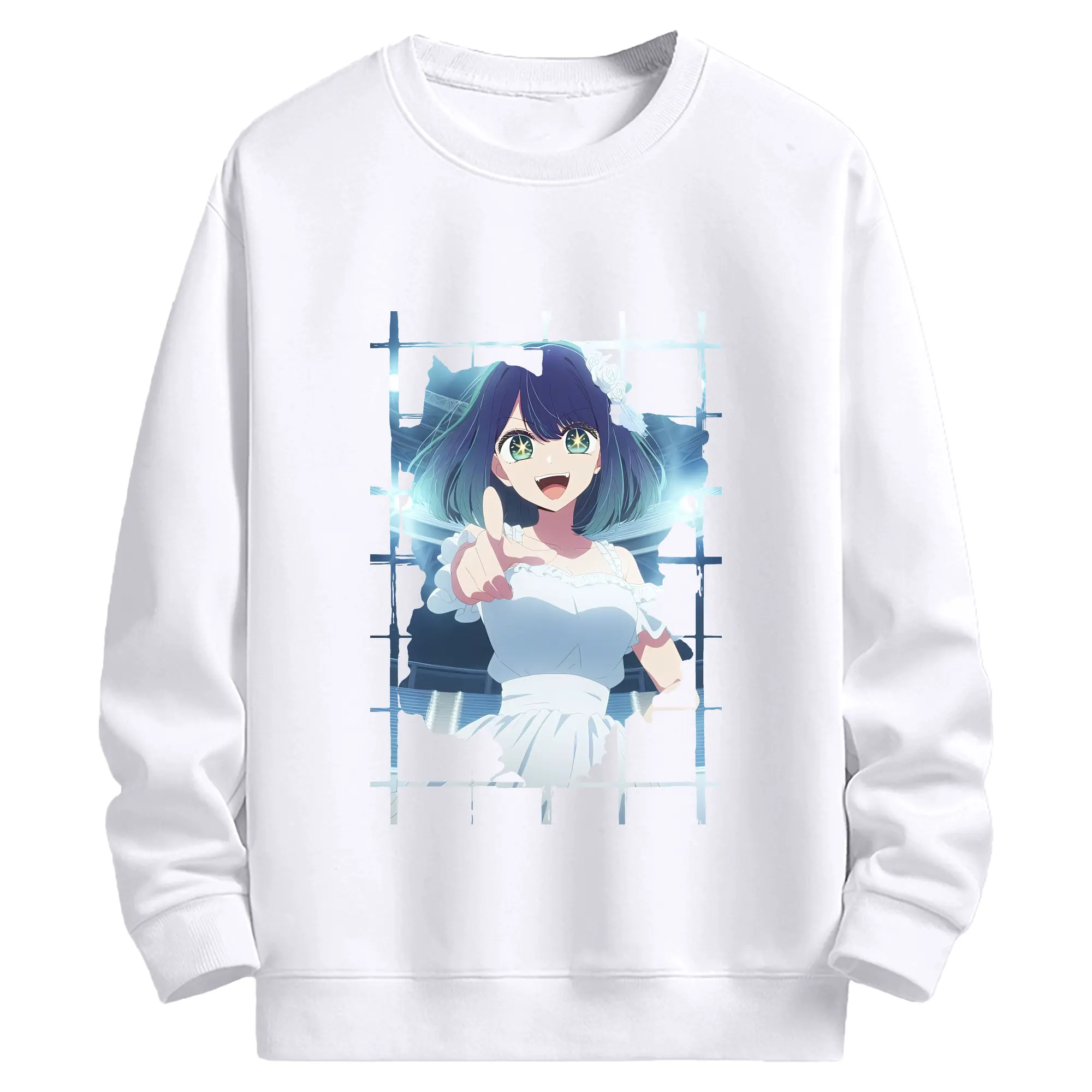 推しの子 グッズ,黒川あかね - 高品質 クルーネック スウェット ・ コットン59％ ポリエステル41％ ・ ユニセックス 長袖 トレーナー ・ カジュアル デイリー スポーツ 散歩用