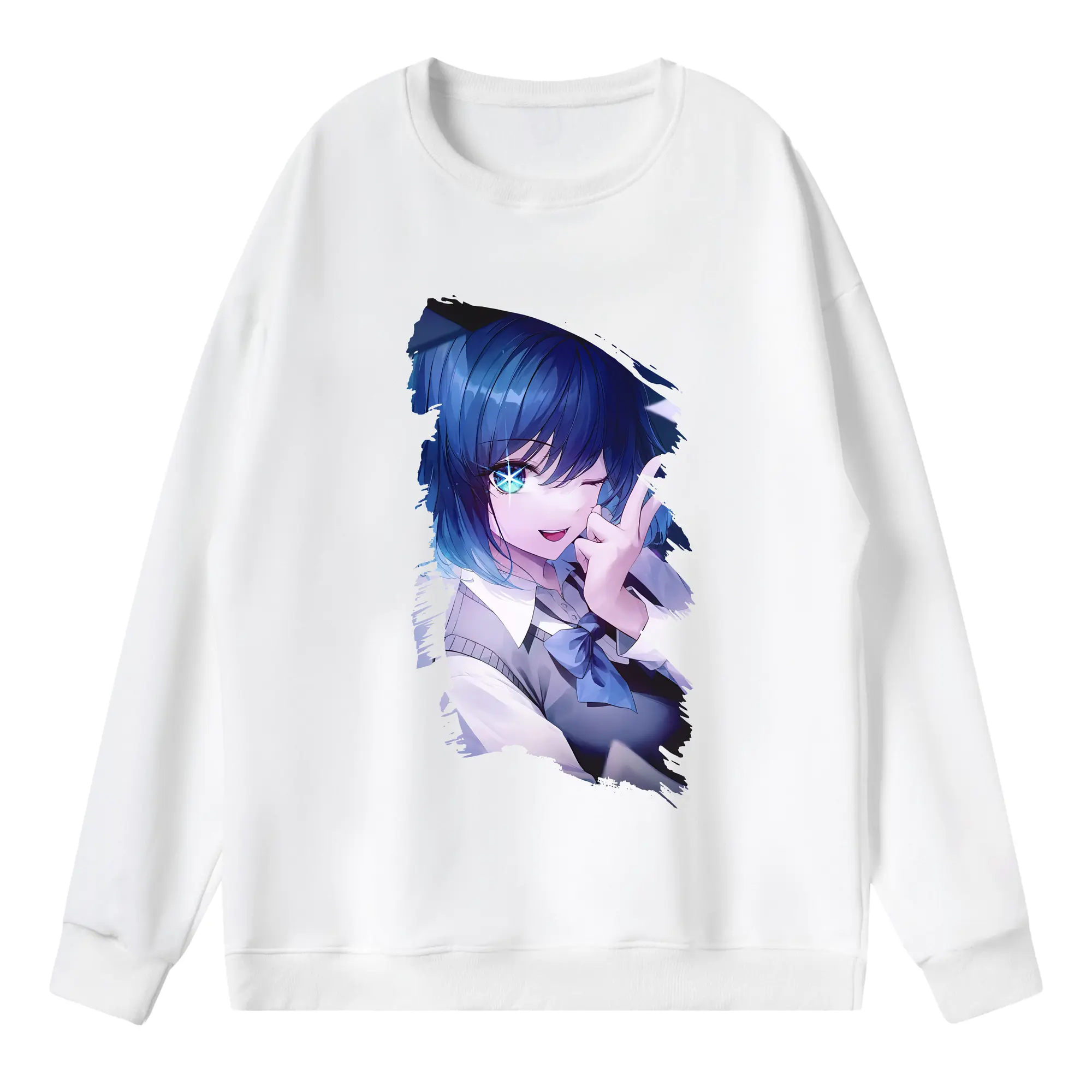 推しの子 グッズ,黒川あかね - 薄手 クルーネック スウェット 裏毛260g · ポリエステル 春秋向け カジュアル 男女兼用 · トレーナー デイリー スポーツ 散歩に最適