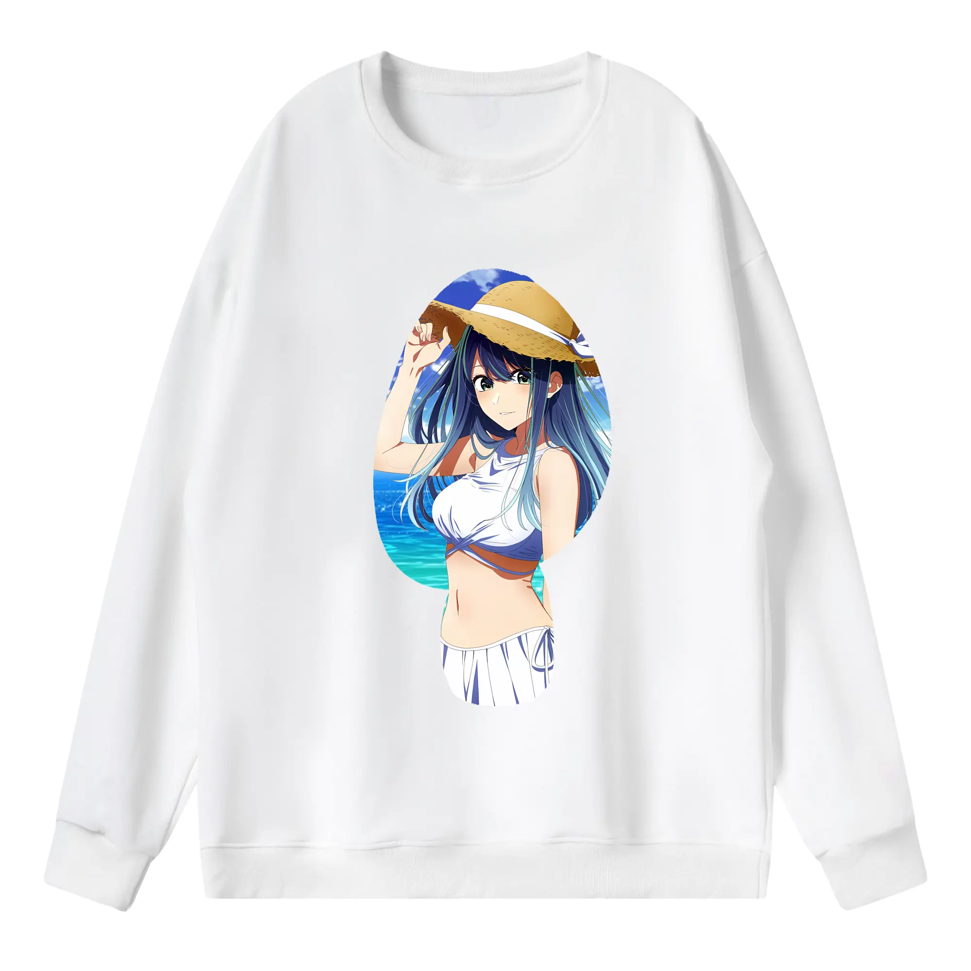 推しの子 グッズ,黒川あかね - 薄手 クルーネック スウェット 裏毛260g · ポリエステル 春秋向け カジュアル 男女兼用 · トレーナー デイリー スポーツ 散歩に最適