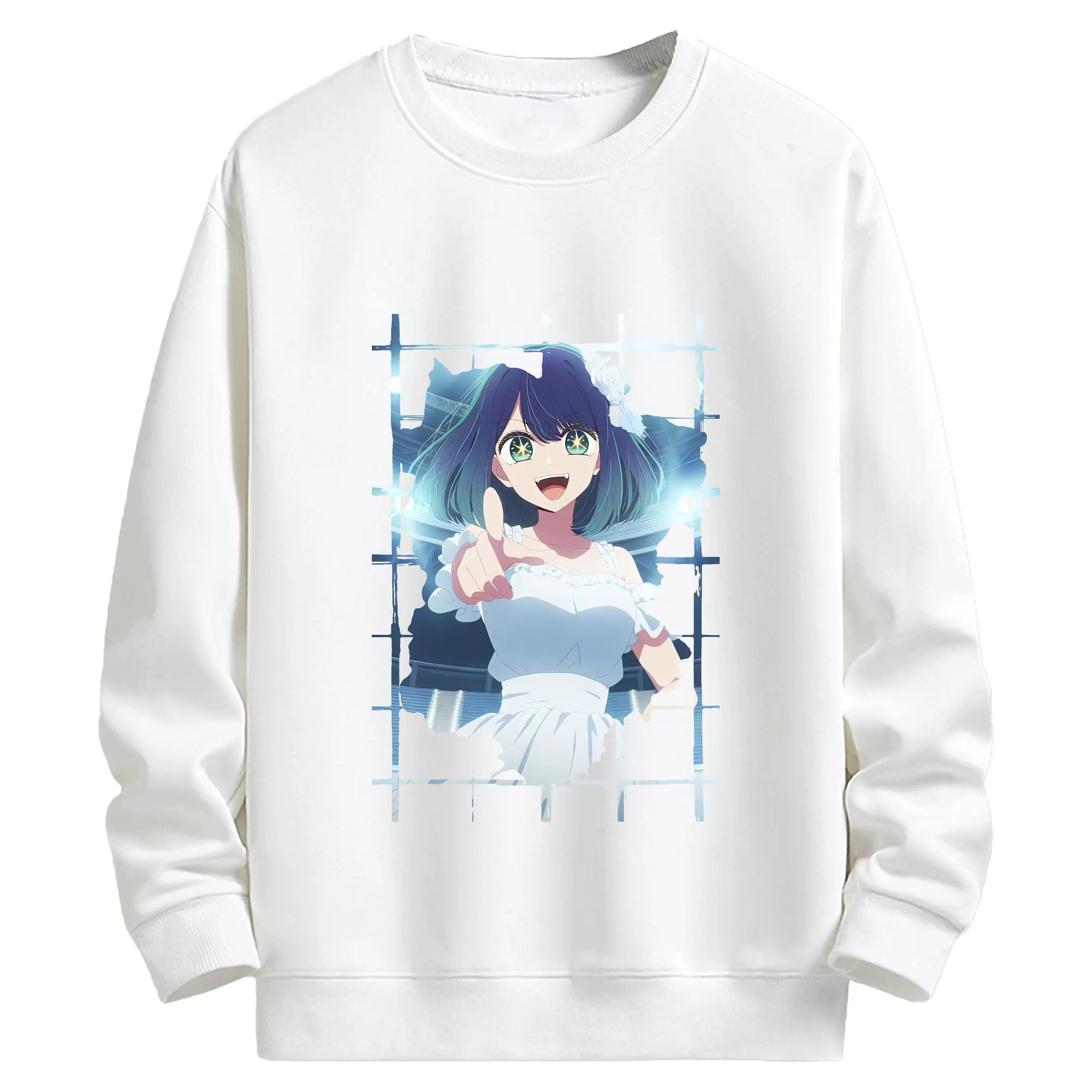 推しの子 グッズ,黒川あかね - キッズ クルーネックスウェットシャツ ・ フロントプリント ・ 綿80％ ポリエステル20％ ・ 快適 通学 スポーツ 日常使い お散歩用