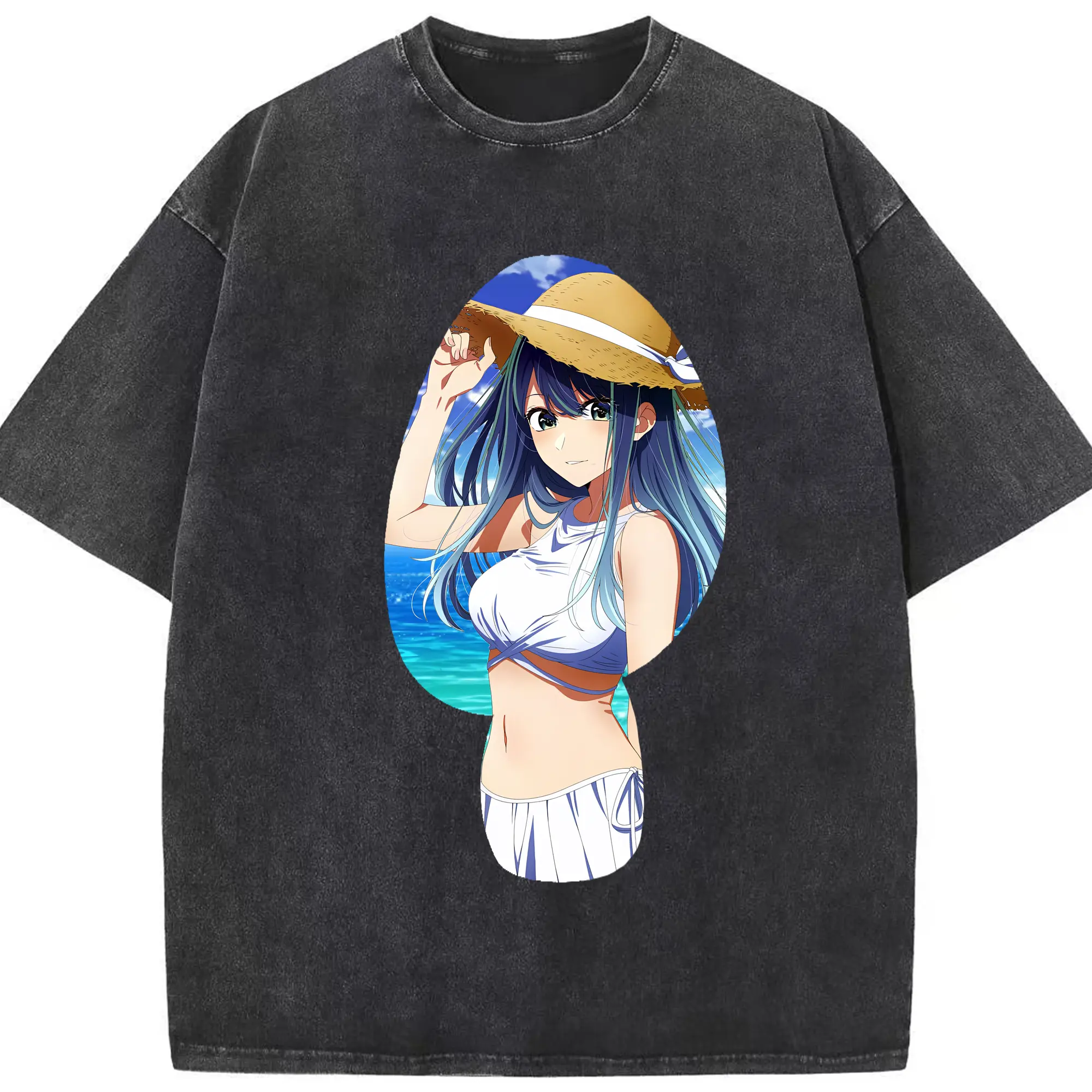 推しの子 グッズ,黒川あかね - 綿100％ ヴィンテージ風 半袖Tシャツ ・ フロントプリント ・ 柔らか肌触り ・ 通気性 快適 ・ スポーツ カジュアル 外出用