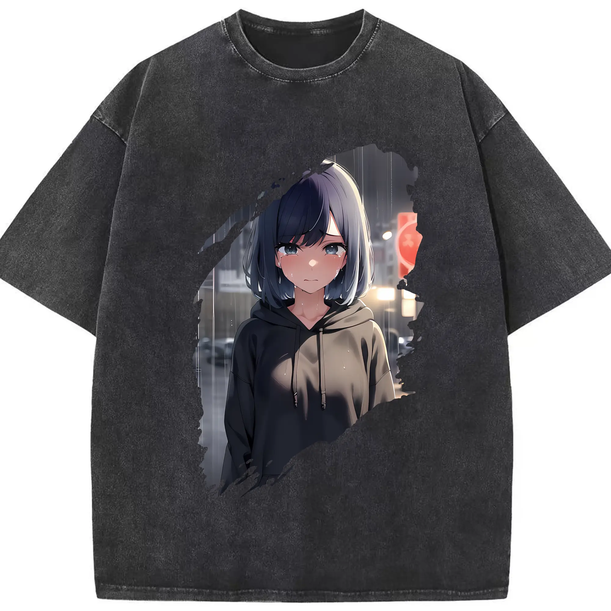 推しの子 グッズ,黒川あかね - 綿100％ ヴィンテージ風 半袖Tシャツ ・ フロントプリント ・ 柔らか肌触り ・ 通気性 快適 ・ スポーツ カジュアル 外出用