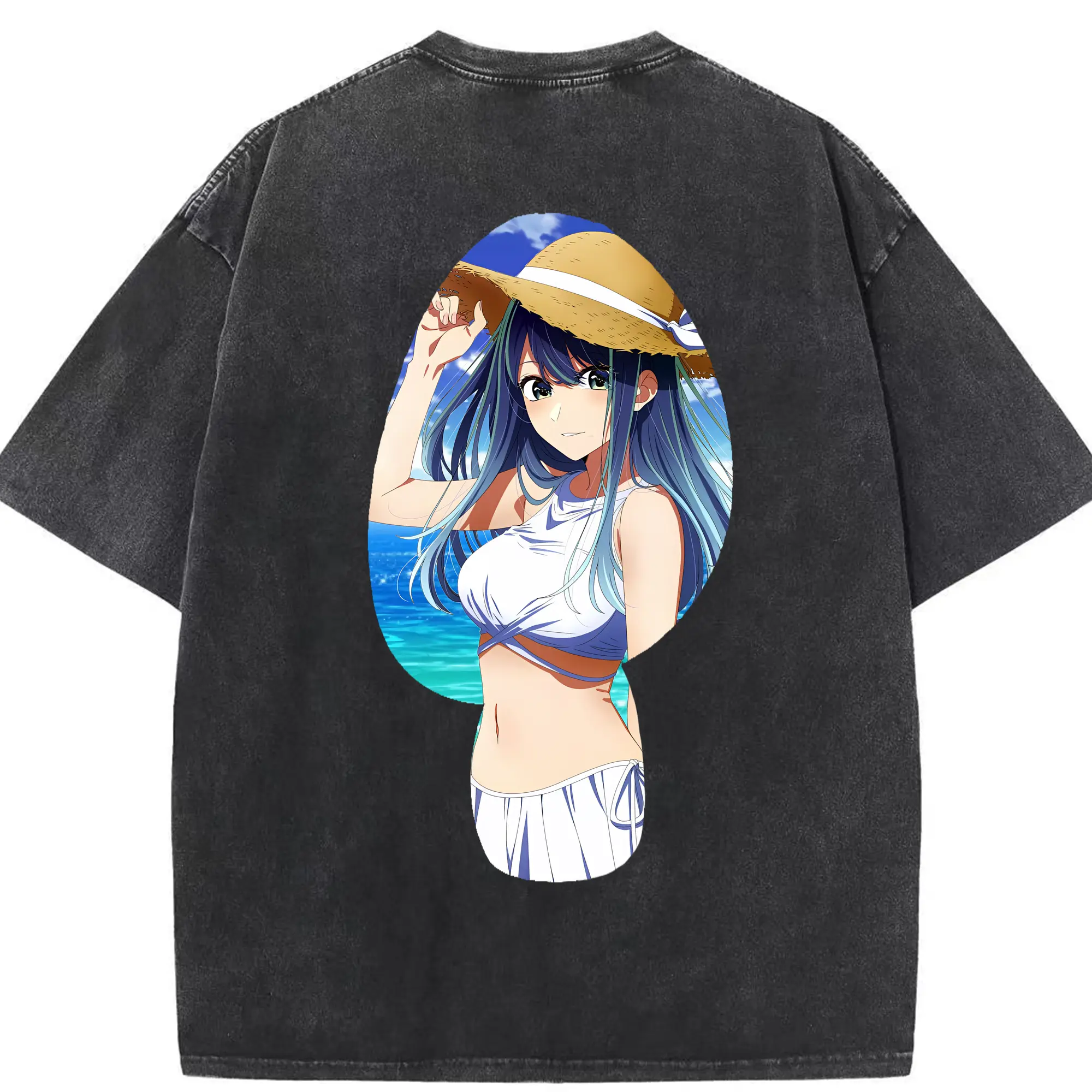 推しの子 グッズ,黒川あかね - 綿100％ ヴィンテージ風 半袖Tシャツ ・ 背面プリント ・ 柔らか肌触り ・ 通気性 快適 ・ スポーツ カジュアル 外出用