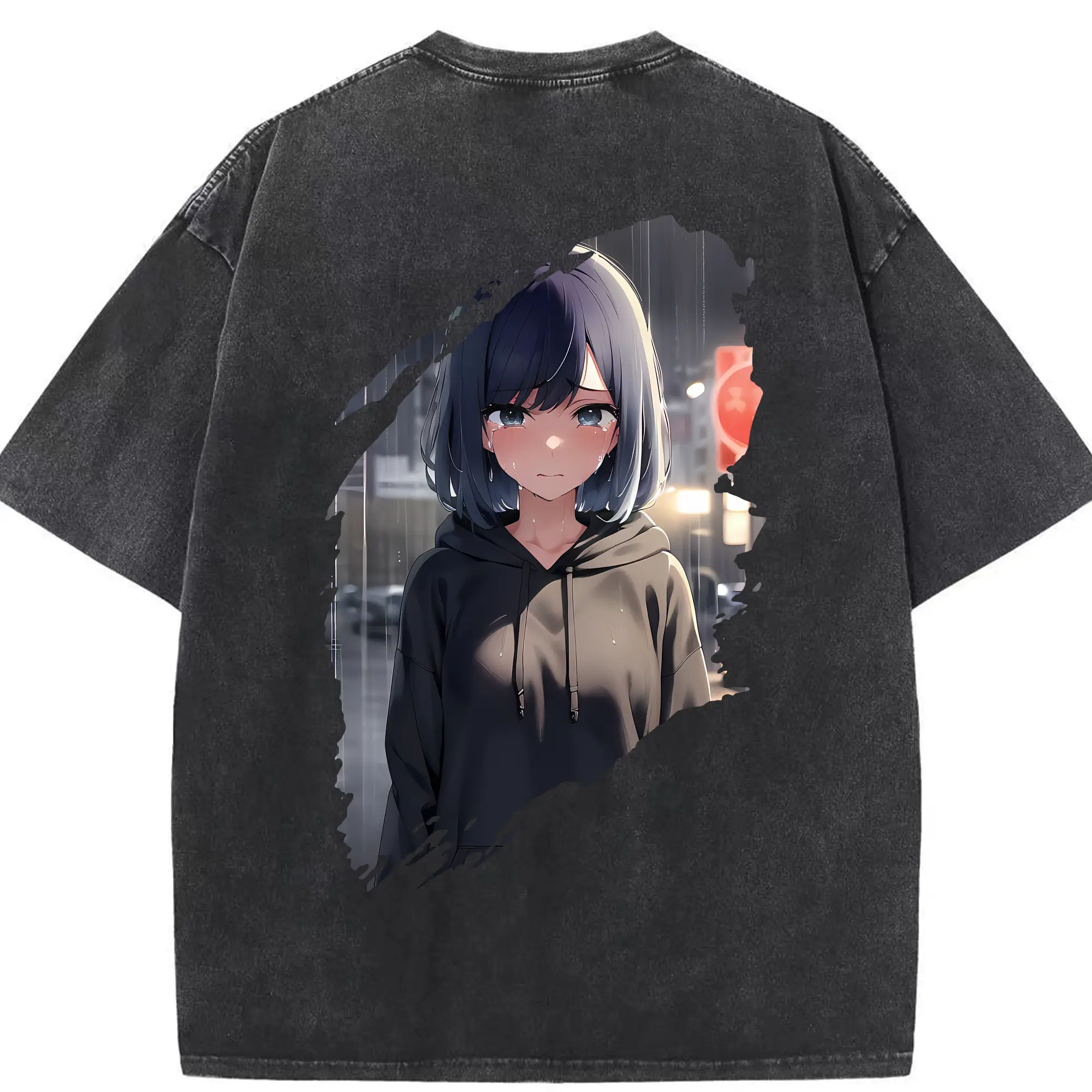 推しの子 グッズ,黒川あかね - 綿100％ ヴィンテージ風 半袖Tシャツ ・ 背面プリント ・ 柔らか肌触り ・ 通気性 快適 ・ スポーツ カジュアル 外出用