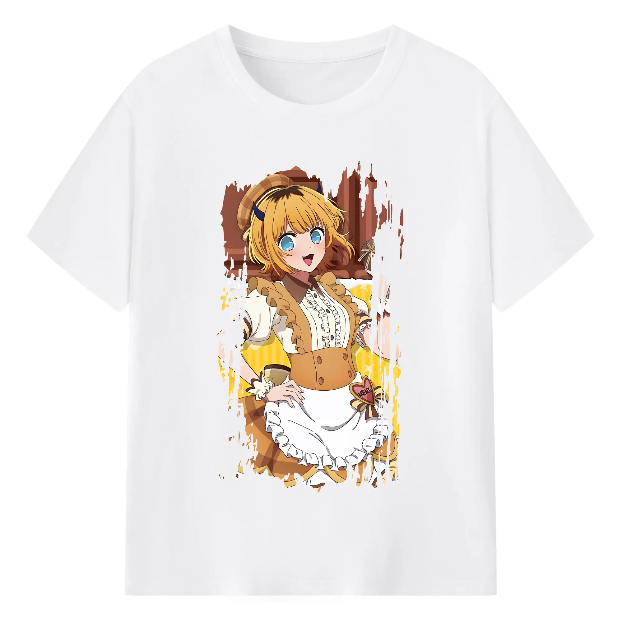 推しの子 グッズ,MEMちょ - 綿100％ 半袖Tシャツ ・ フロントプリント ・ 快適 通気性 ・ 日常使い 散歩 スポーツ用