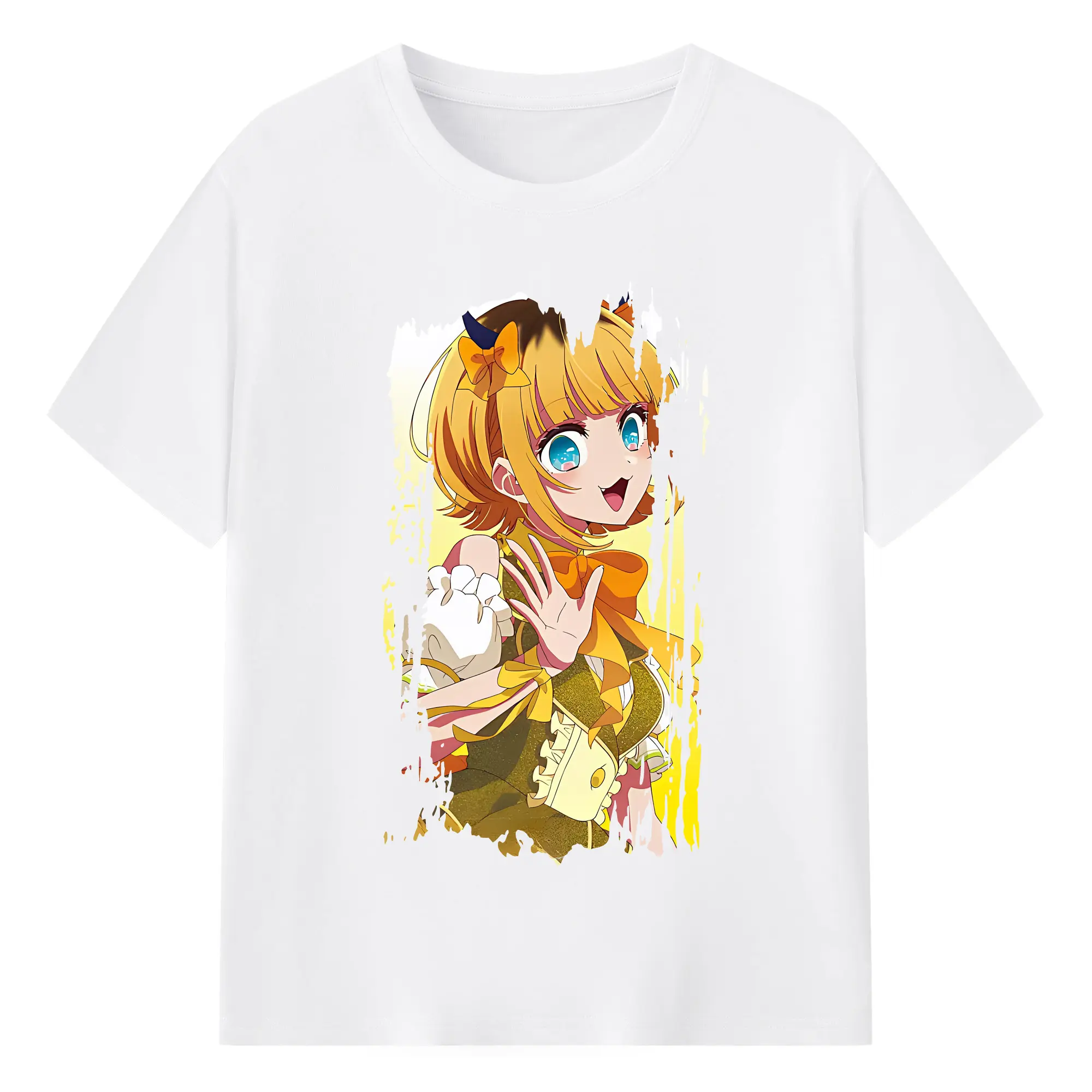 推しの子 グッズ,MEMちょ - 綿100％ 半袖Tシャツ ・ フロントプリント ・ 快適 通気性 ・ 日常使い 散歩 スポーツ用