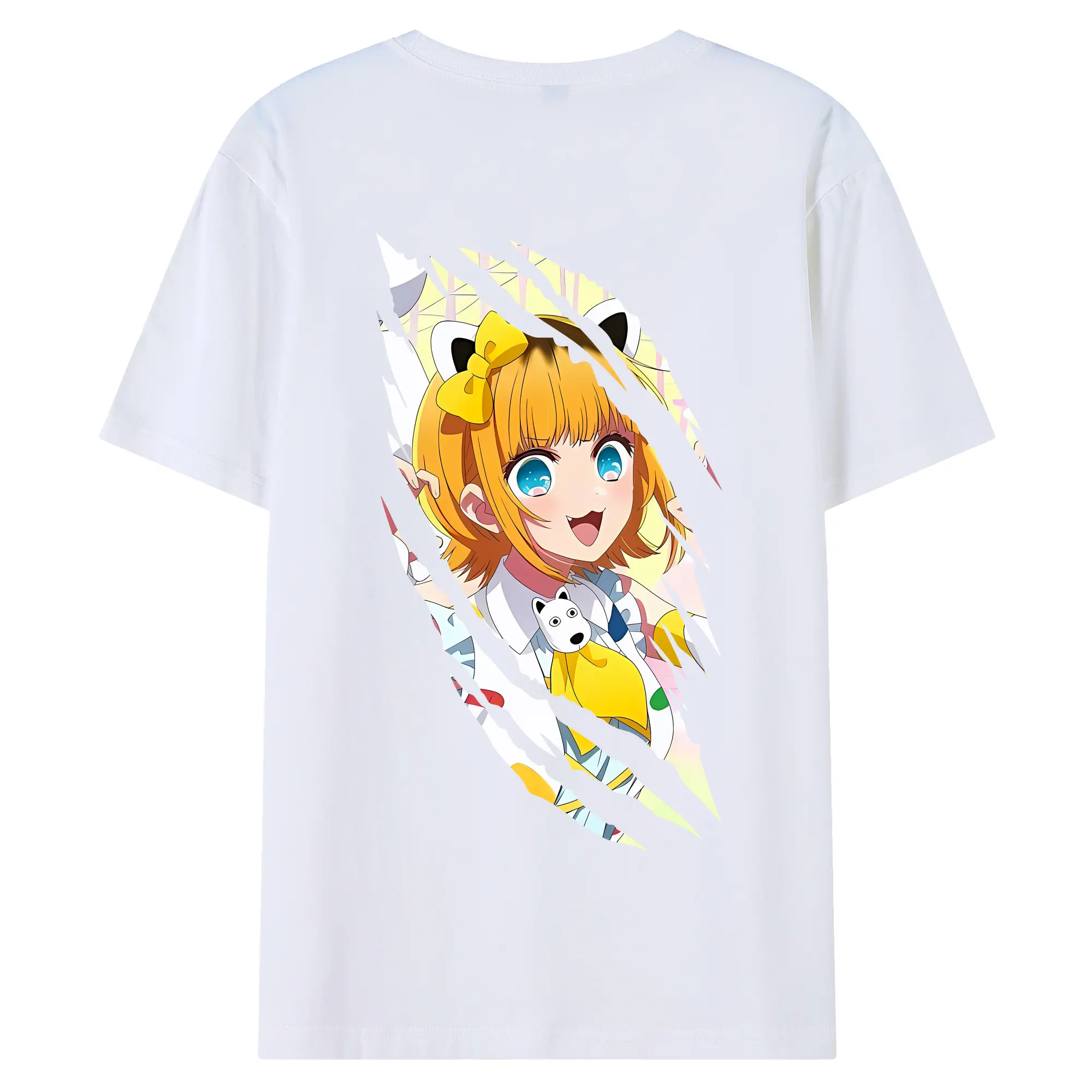 推しの子 グッズ,MEMちょ - 綿100％ 半袖Tシャツ ・ バックプリント ・ 快適 通気性 ・ 日常使い 散歩 スポーツ用