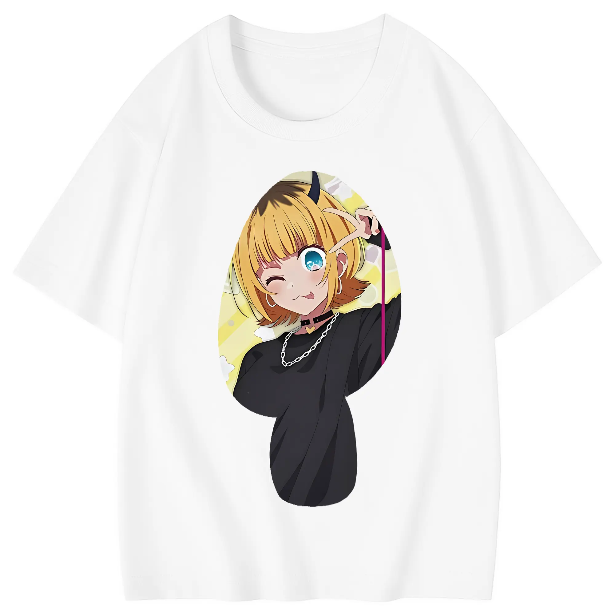 推しの子 グッズ,MEMちょ - 綿100％ キッズTシャツ ・ フロントプリント ・ 快適 通気性 ・ スポーツ カジュアル 散歩用