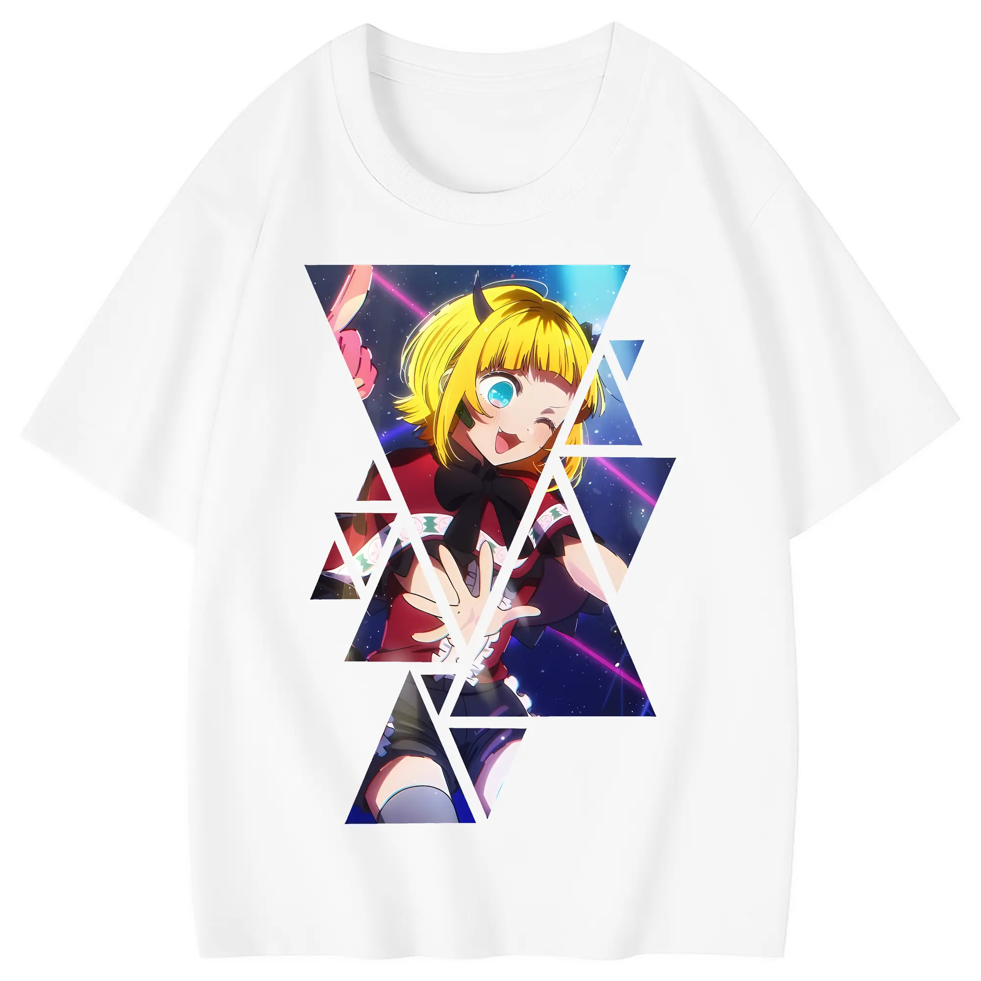 推しの子 グッズ,MEMちょ - 綿100％ キッズTシャツ ・ フロントプリント ・ 快適 通気性 ・ スポーツ カジュアル 散歩用