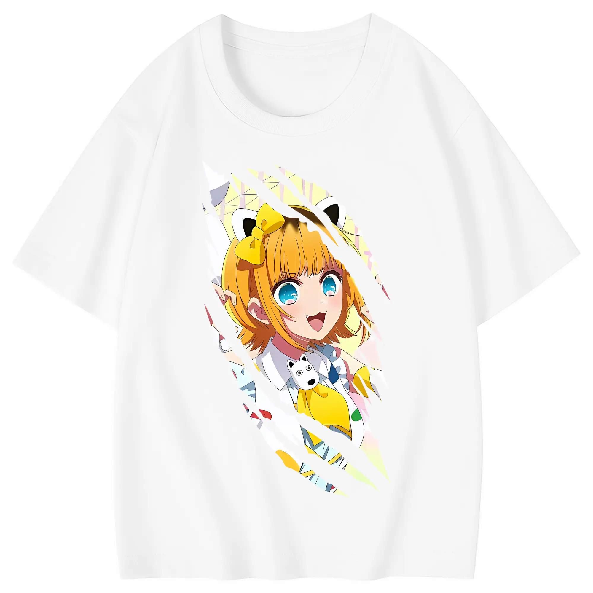 推しの子 グッズ,MEMちょ - 綿100％ キッズTシャツ ・ フロントプリント ・ 快適 通気性 ・ スポーツ カジュアル 散歩用