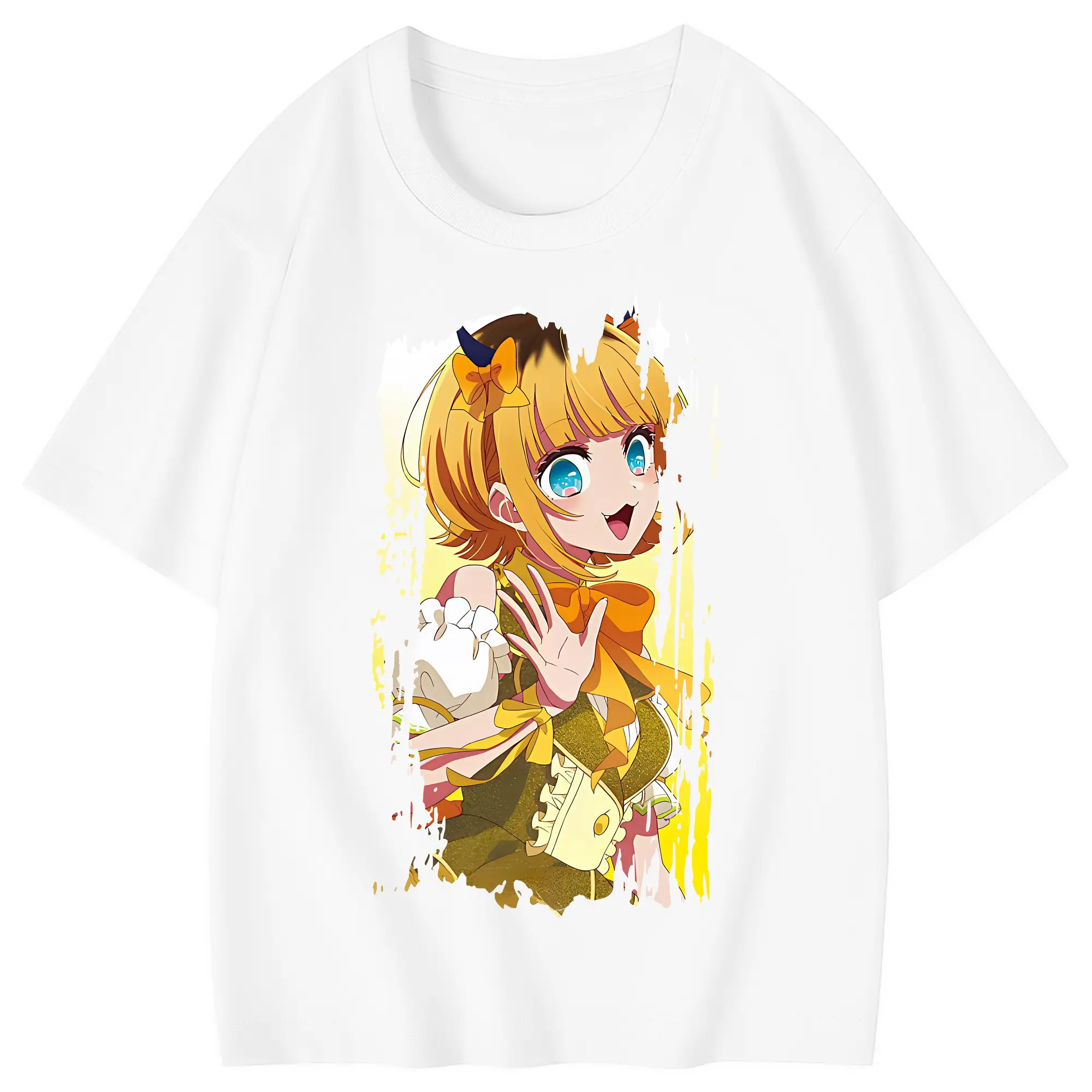 推しの子 グッズ,MEMちょ - 綿100％ キッズTシャツ ・ フロントプリント ・ 快適 通気性 ・ スポーツ カジュアル 散歩用
