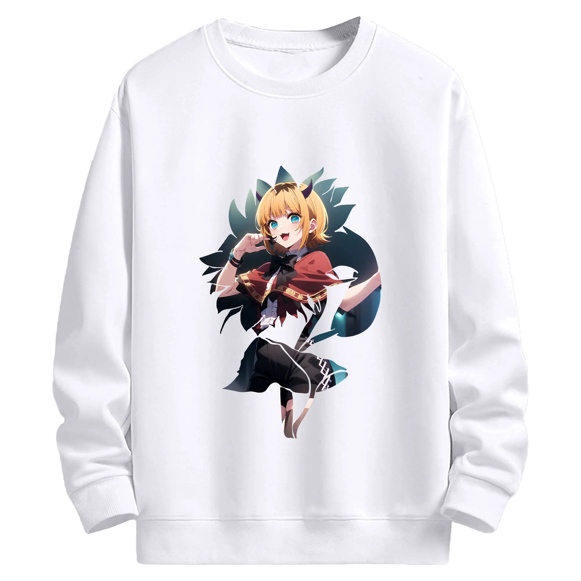 推しの子 グッズ,MEMちょ - 高品質 クルーネック スウェット ・ コットン59％ ポリエステル41％ ・ ユニセックス 長袖 トレーナー ・ カジュアル デイリー スポーツ 散歩用