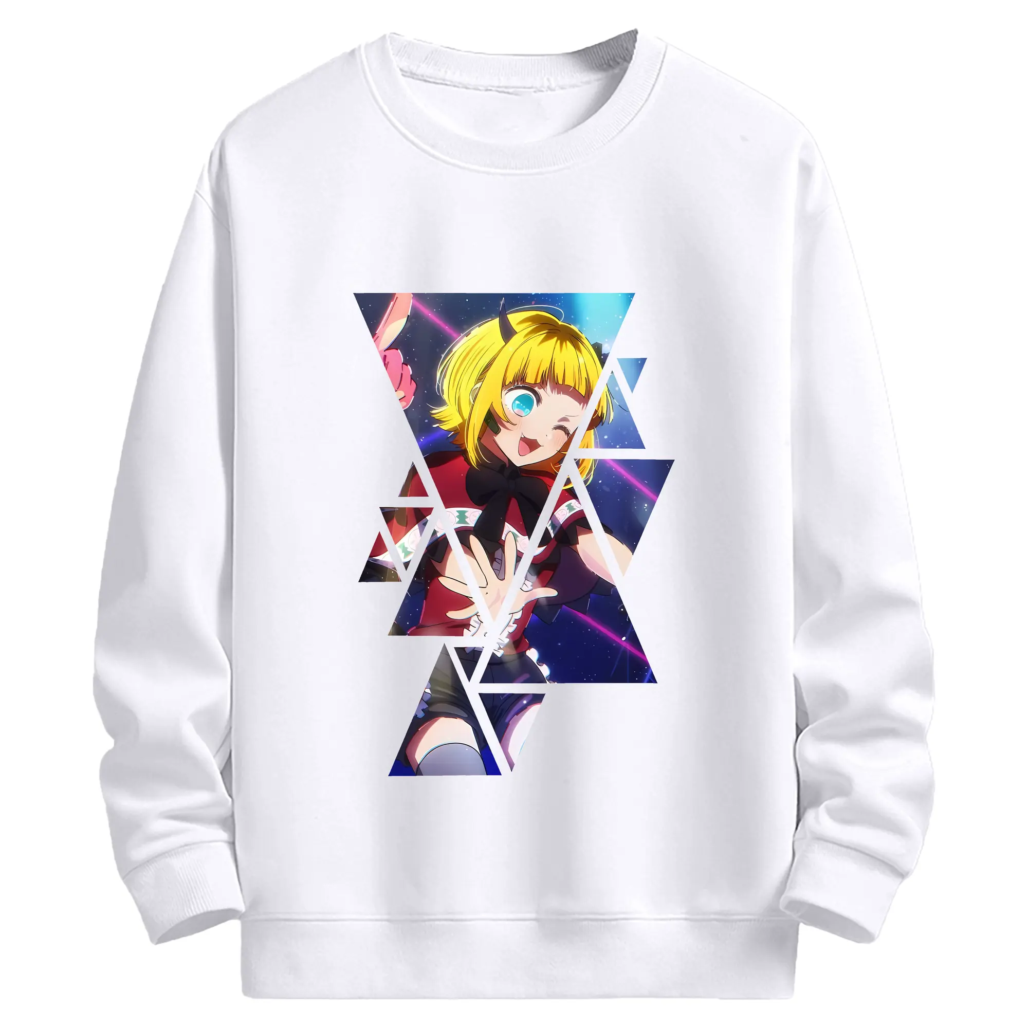 推しの子 グッズ,MEMちょ - 高品質 クルーネック スウェット ・ コットン59％ ポリエステル41％ ・ ユニセックス 長袖 トレーナー ・ カジュアル デイリー スポーツ 散歩用