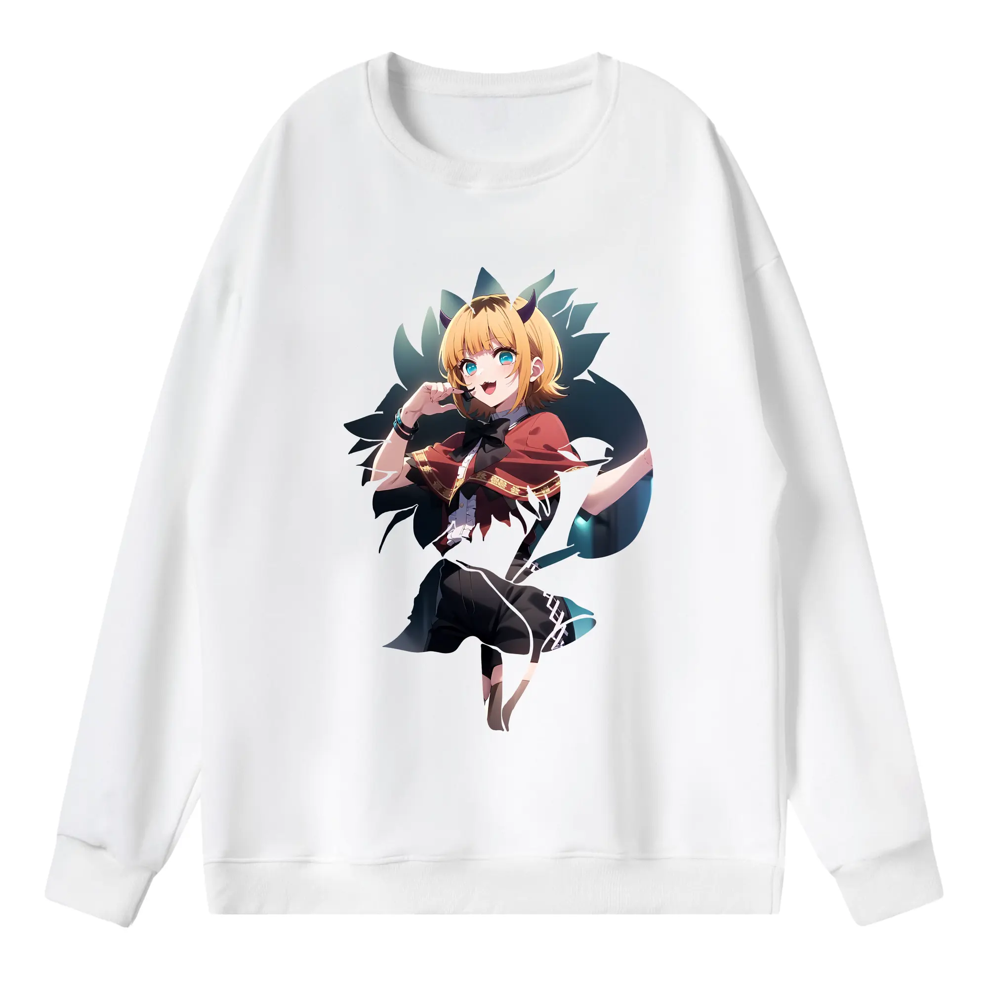 推しの子 グッズ,MEMちょ - 薄手 クルーネック スウェット 裏毛260g · ポリエステル 春秋向け カジュアル 男女兼用 · トレーナー デイリー スポーツ 散歩に最適