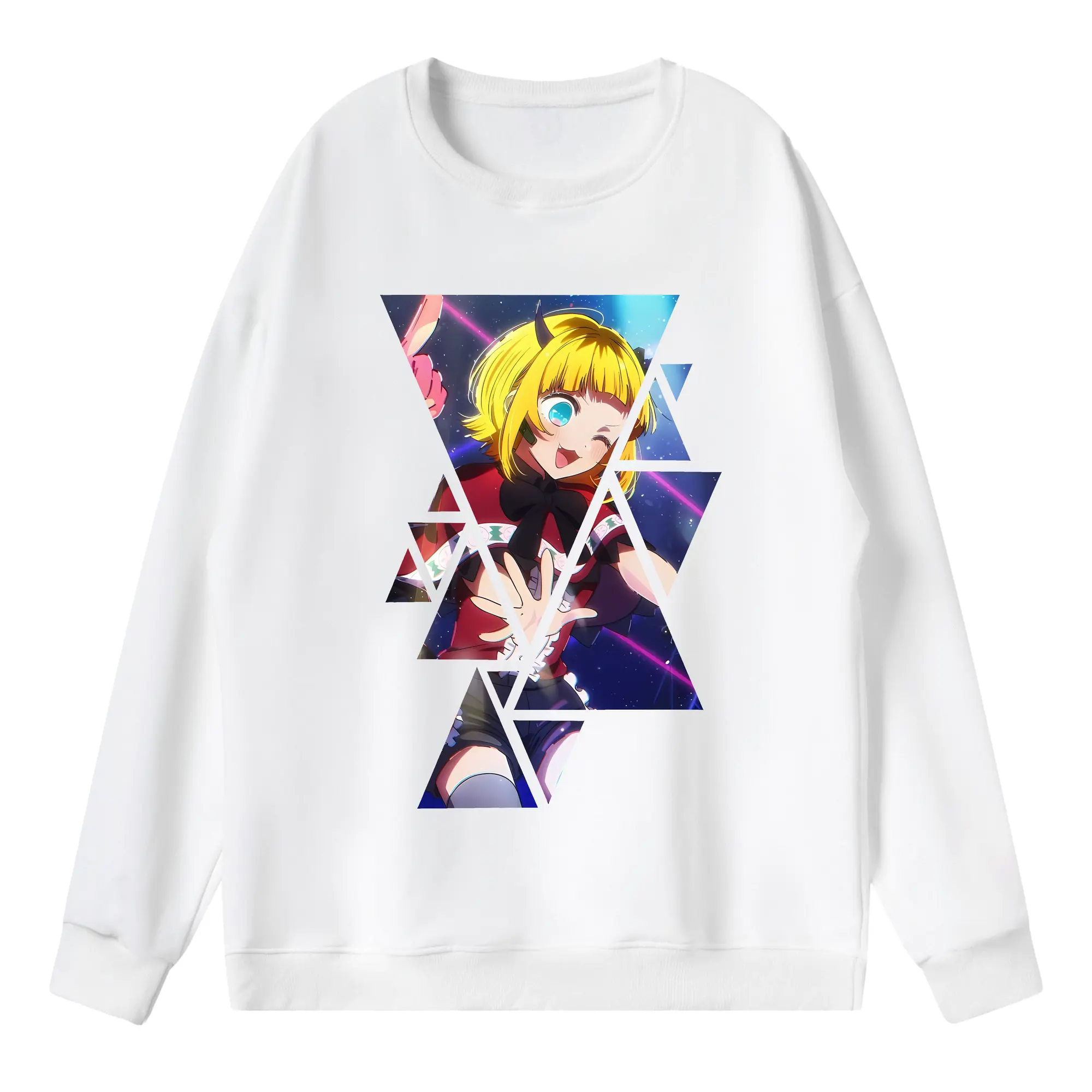 推しの子 グッズ,MEMちょ - 薄手 クルーネック スウェット 裏毛260g · ポリエステル 春秋向け カジュアル 男女兼用 · トレーナー デイリー スポーツ 散歩に最適