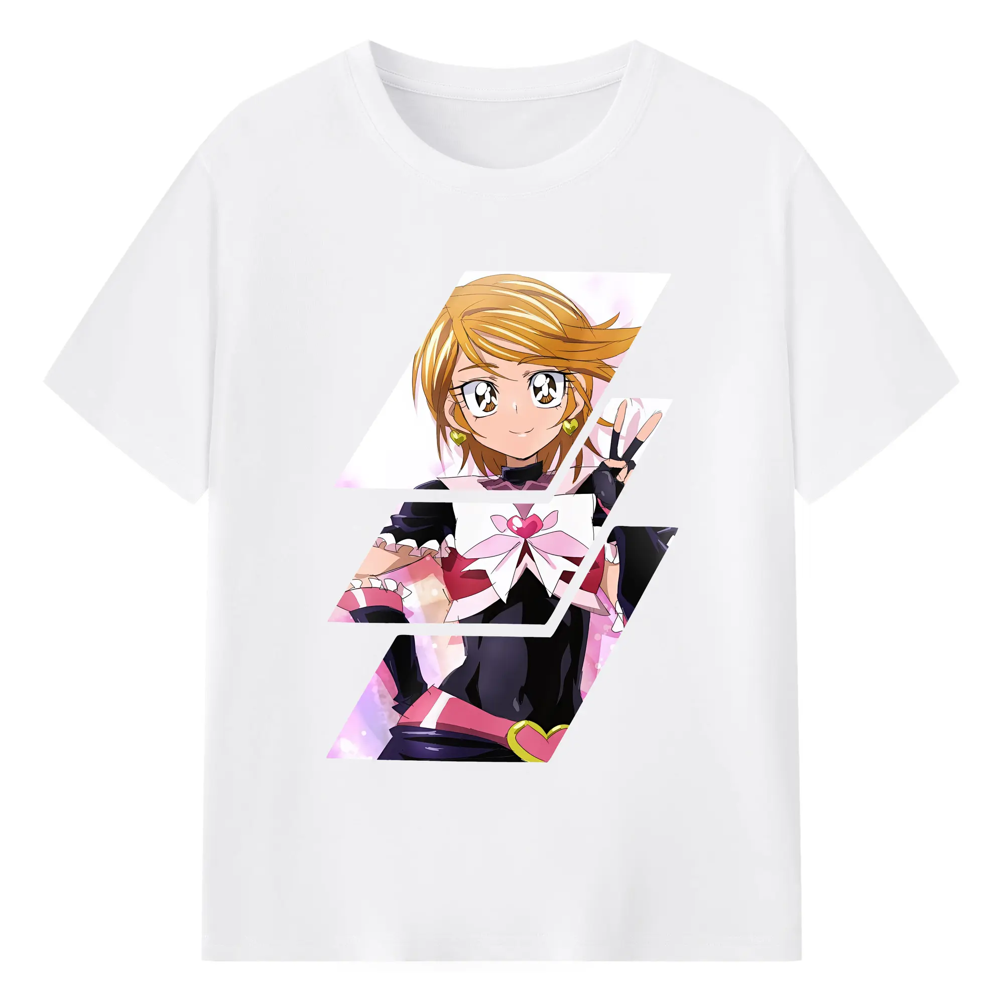 プリキュア グッズ,美墨なぎさ - 綿100％ 半袖Tシャツ ・ フロントプリント ・ 快適 通気性 ・ 日常使い 散歩 スポーツ用