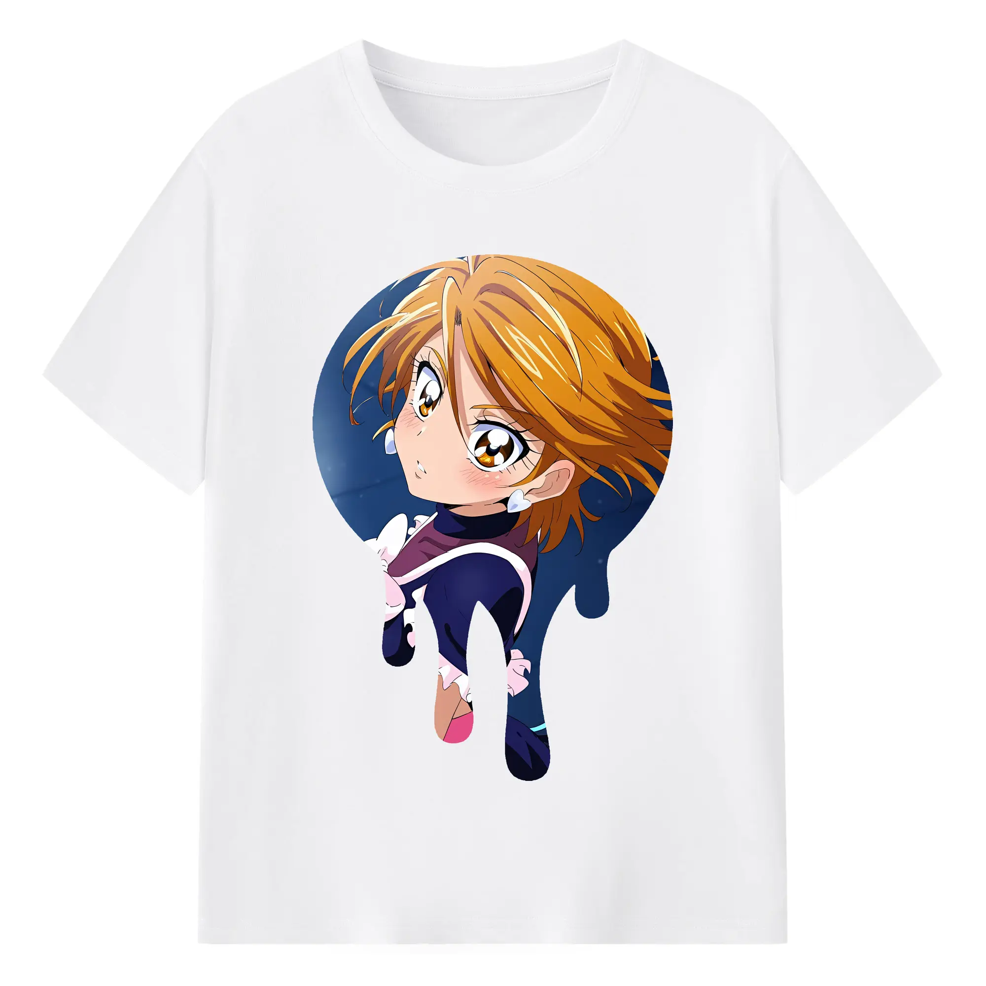 プリキュア グッズ,美墨なぎさ - 綿100％ 半袖Tシャツ ・ フロントプリント ・ 快適 通気性 ・ 日常使い 散歩 スポーツ用