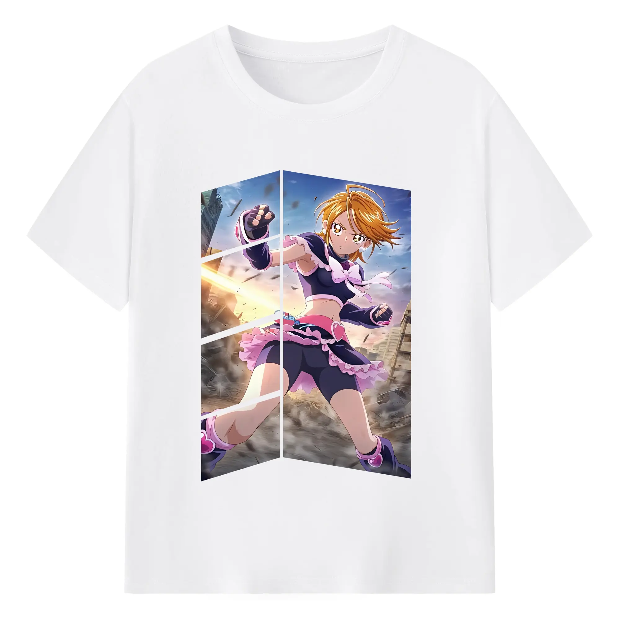 プリキュア グッズ,美墨なぎさ - 綿100％ 半袖Tシャツ ・ フロントプリント ・ 快適 通気性 ・ 日常使い 散歩 スポーツ用