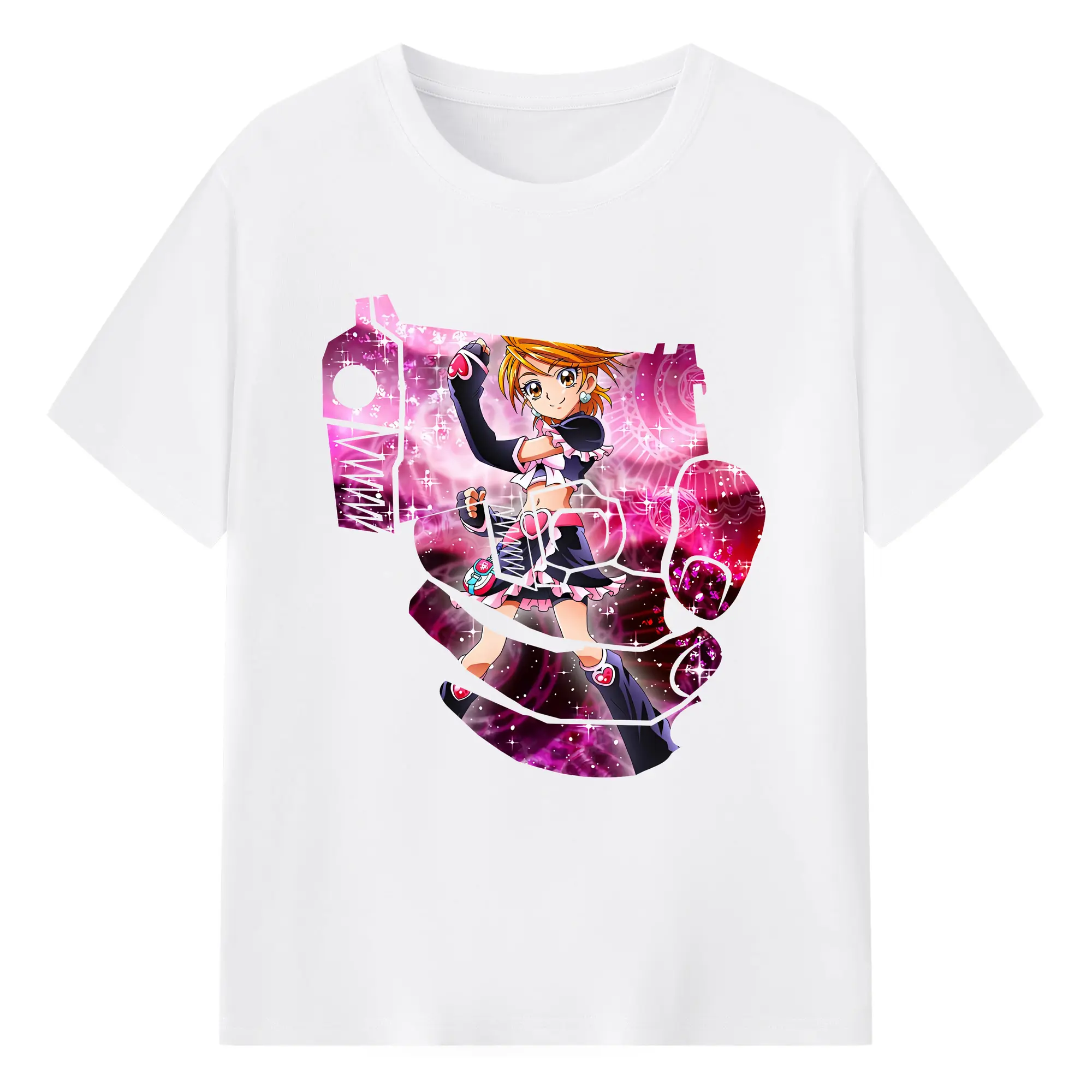 プリキュア グッズ,美墨なぎさ - 綿100％ 半袖Tシャツ ・ フロントプリント ・ 快適 通気性 ・ 日常使い 散歩 スポーツ用