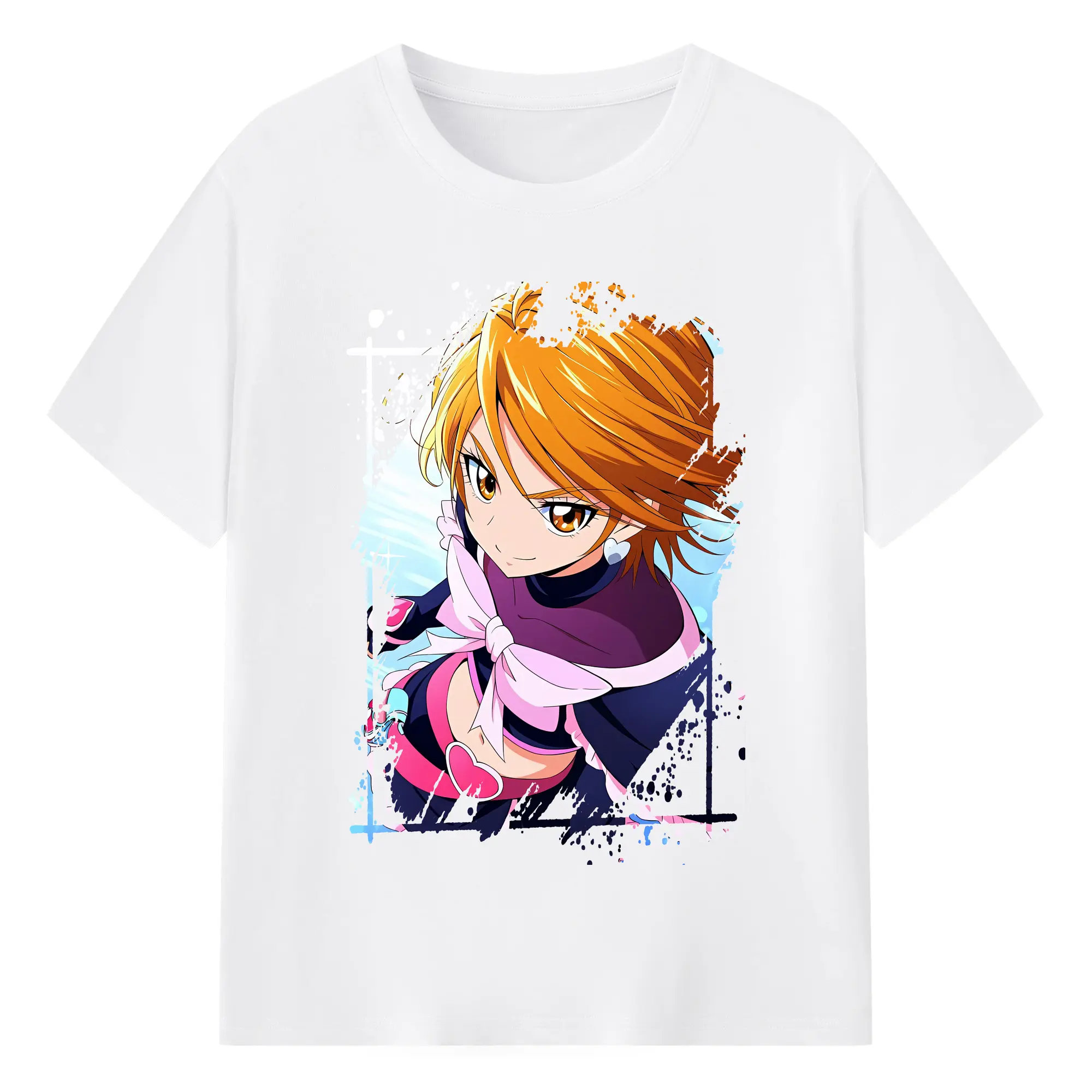 プリキュア グッズ,美墨なぎさ - 綿100％ 半袖Tシャツ ・ フロントプリント ・ 快適 通気性 ・ 日常使い 散歩 スポーツ用