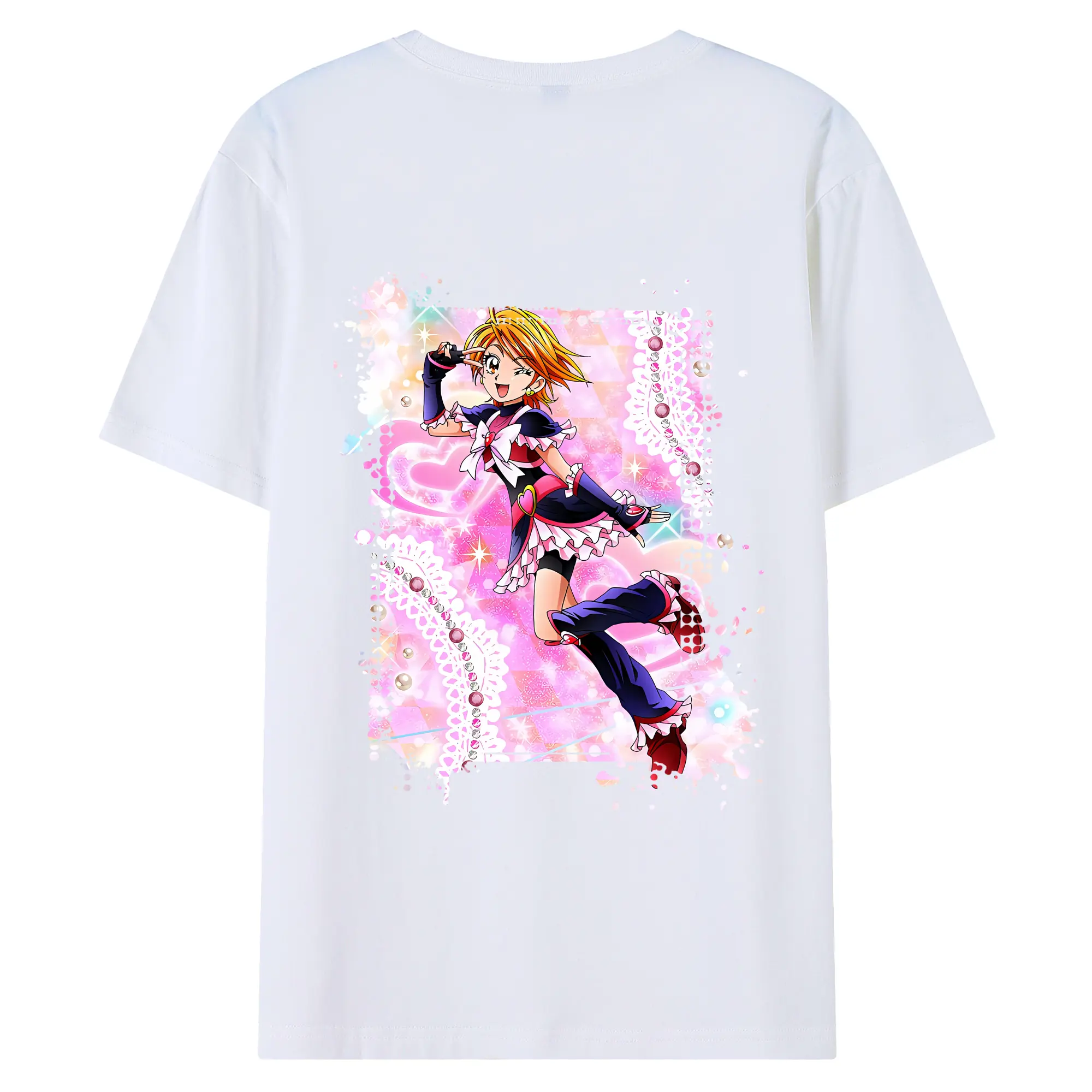 プリキュア グッズ,美墨なぎさ - 綿100％ 半袖Tシャツ ・ バックプリント ・ 快適 通気性 ・ 日常使い 散歩 スポーツ用