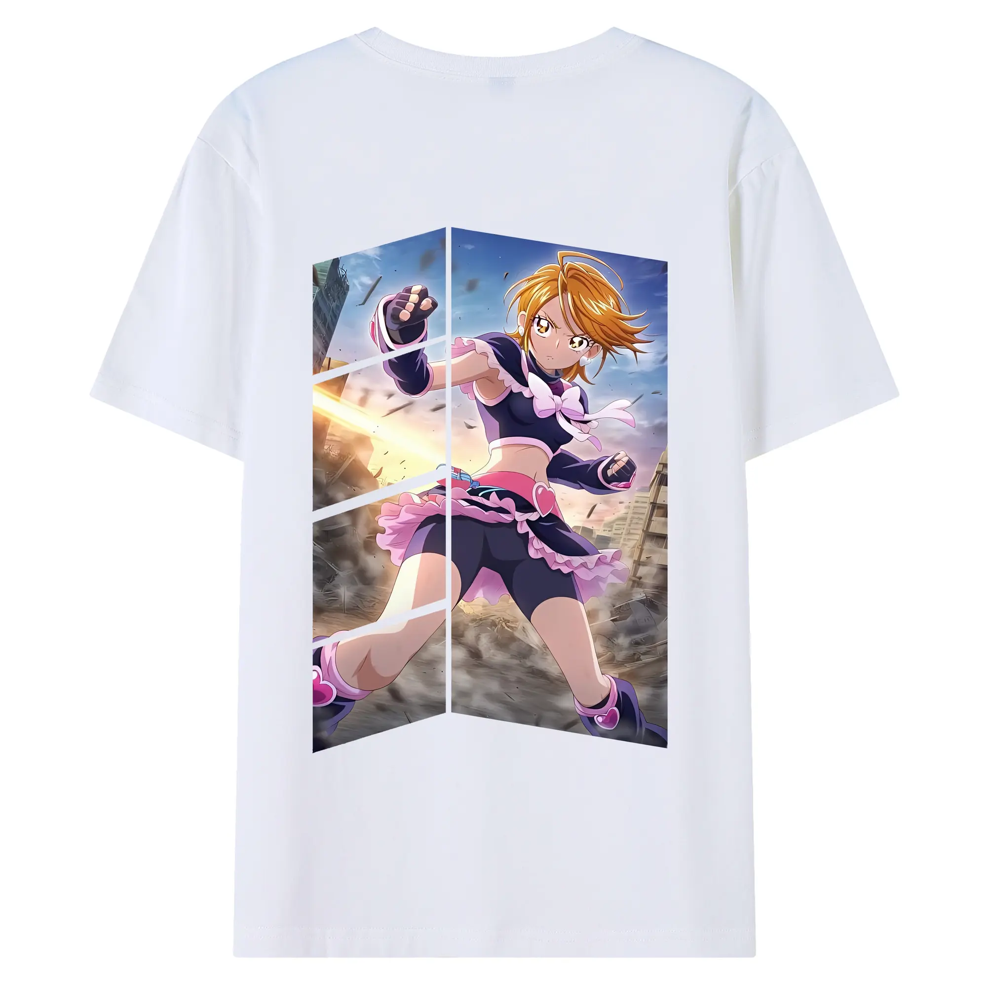プリキュア グッズ,美墨なぎさ - 綿100％ 半袖Tシャツ ・ バックプリント ・ 快適 通気性 ・ 日常使い 散歩 スポーツ用