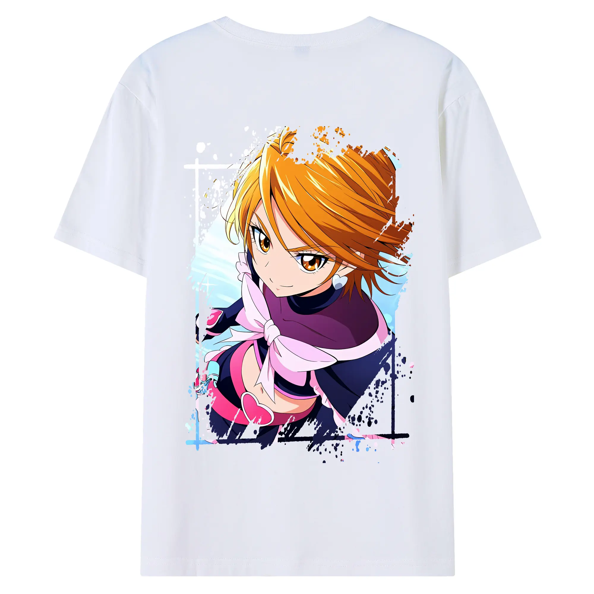 プリキュア グッズ,美墨なぎさ - 綿100％ 半袖Tシャツ ・ バックプリント ・ 快適 通気性 ・ 日常使い 散歩 スポーツ用