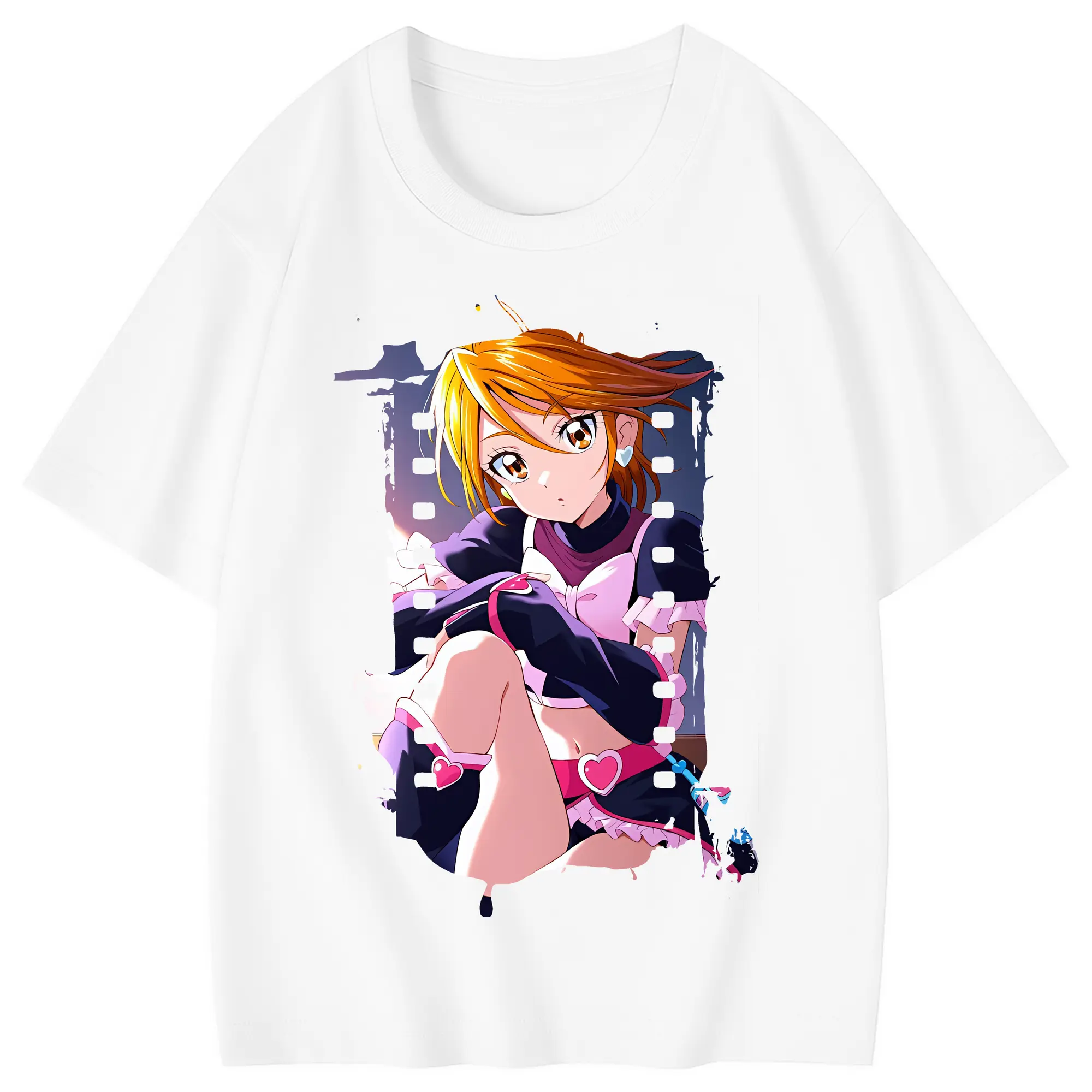 プリキュア グッズ,美墨なぎさ - 綿100％ キッズTシャツ ・ フロントプリント ・ 快適 通気性 ・ スポーツ カジュアル 散歩用
