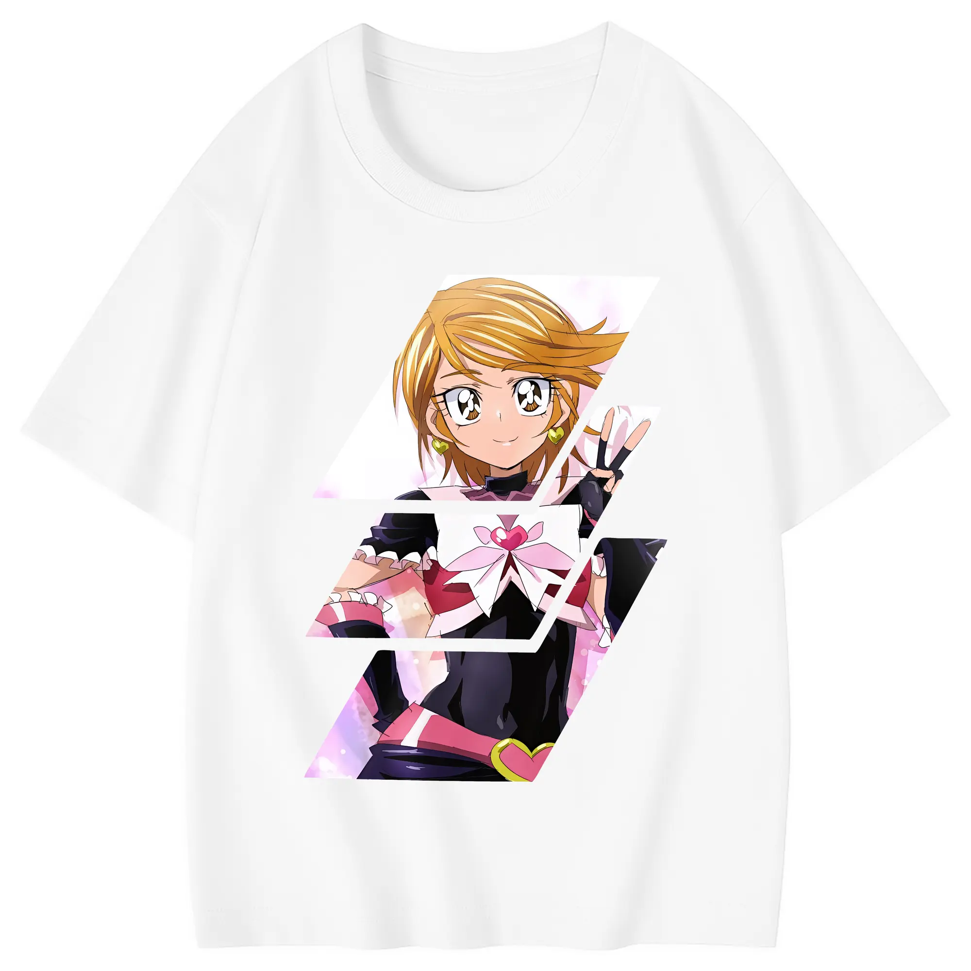 プリキュア グッズ,美墨なぎさ - 綿100％ キッズTシャツ ・ フロントプリント ・ 快適 通気性 ・ スポーツ カジュアル 散歩用