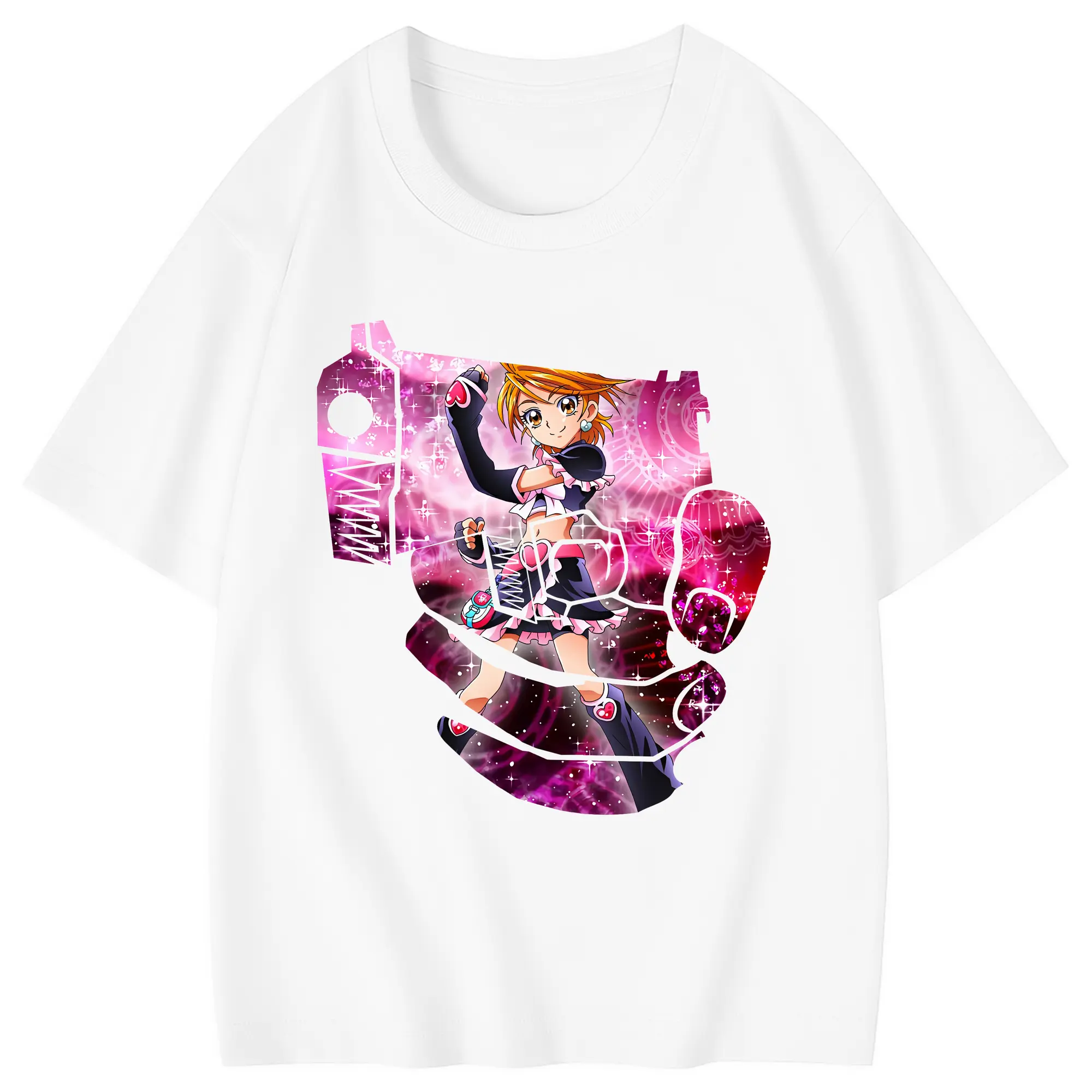 プリキュア グッズ,美墨なぎさ - 綿100％ キッズTシャツ ・ フロントプリント ・ 快適 通気性 ・ スポーツ カジュアル 散歩用