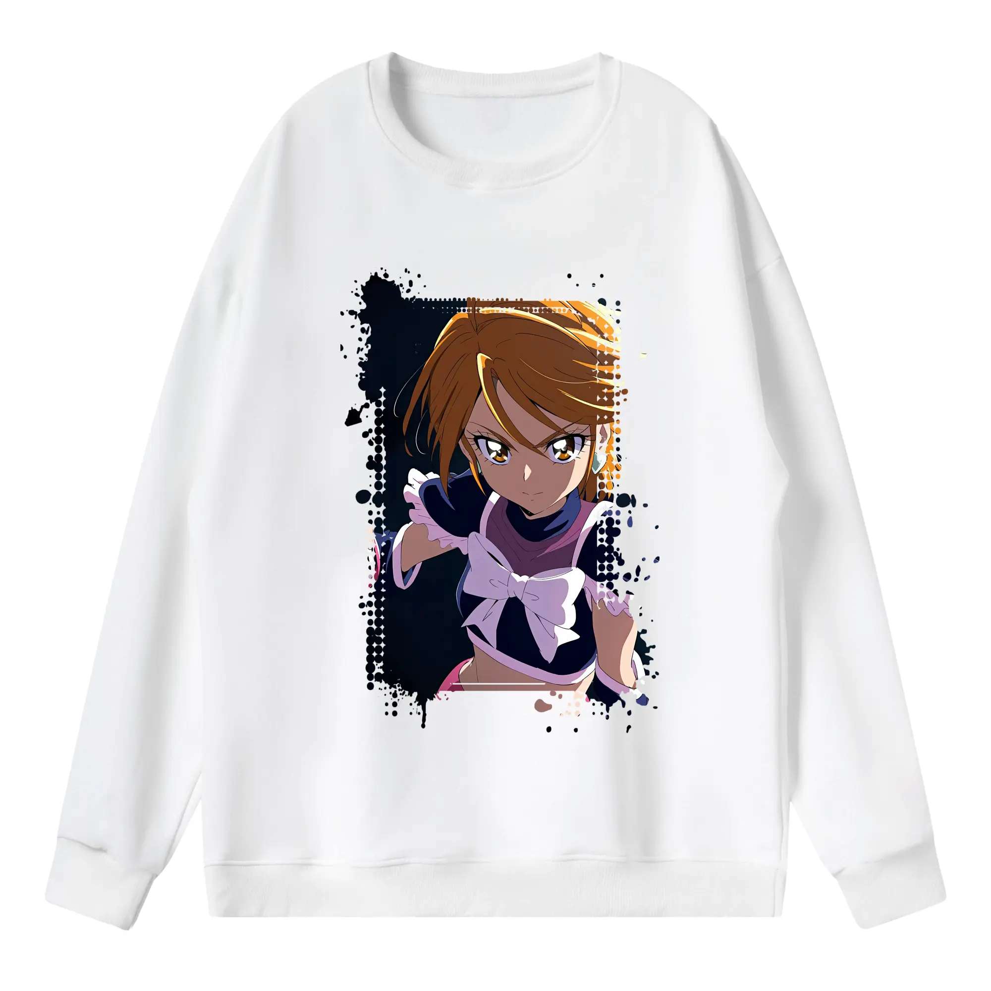 プリキュア グッズ,美墨なぎさ - 薄手 クルーネック スウェット 裏毛260g · ポリエステル 春秋向け カジュアル 男女兼用 · トレーナー デイリー スポーツ 散歩に最適