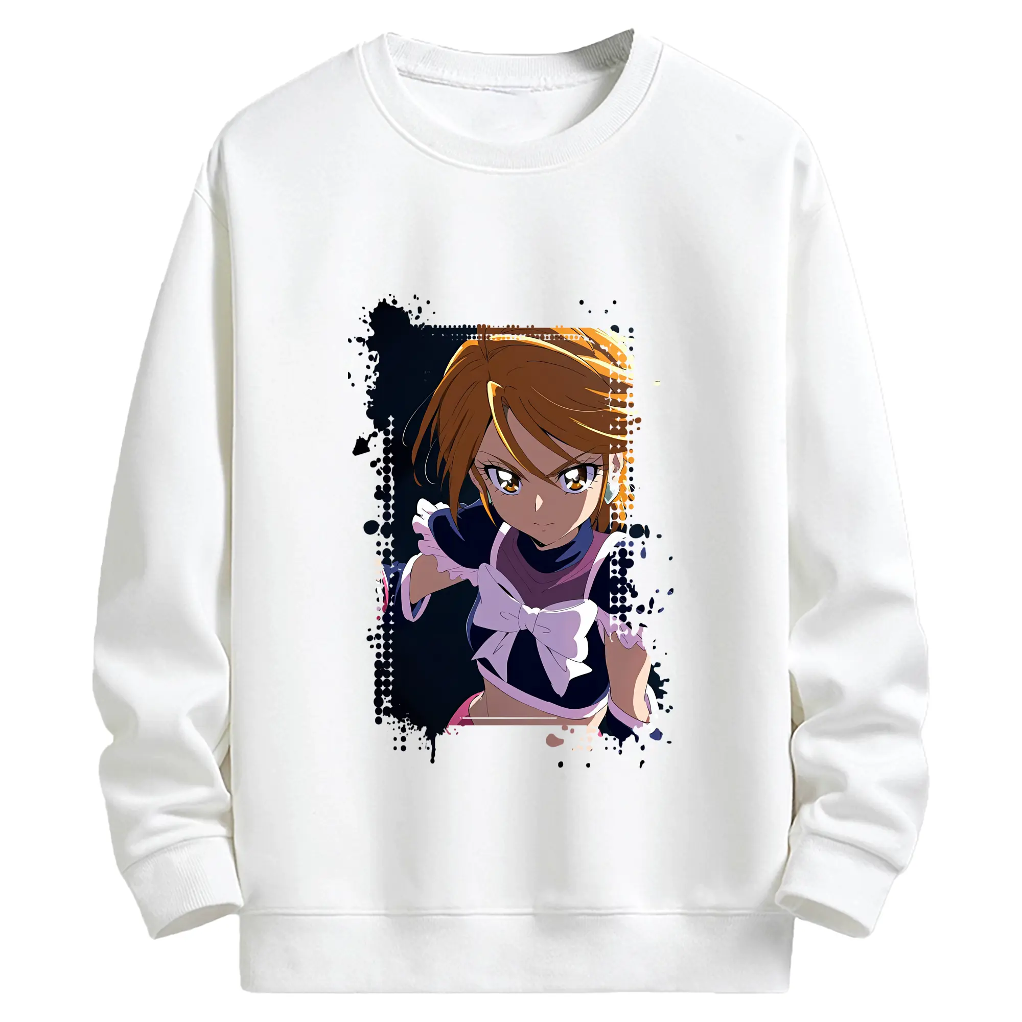 プリキュア グッズ,美墨なぎさ - キッズ クルーネックスウェットシャツ ・ フロントプリント ・ 綿80％ ポリエステル20％ ・ 快適 通学 スポーツ 日常使い お散歩用