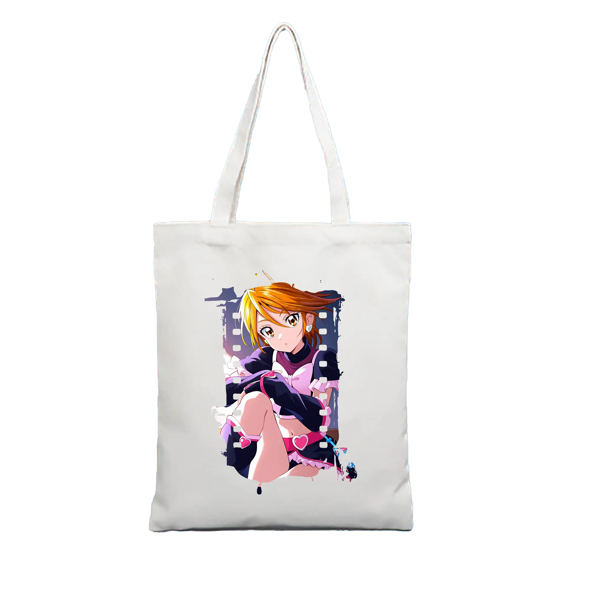 プリキュア グッズ,美墨なぎさ - 縦型キャンバス手提げバッグ（トートバッグ） ・ キャンバス素材 ・ ショッピング用 ・ 軽量 丈夫 お手入れ簡単