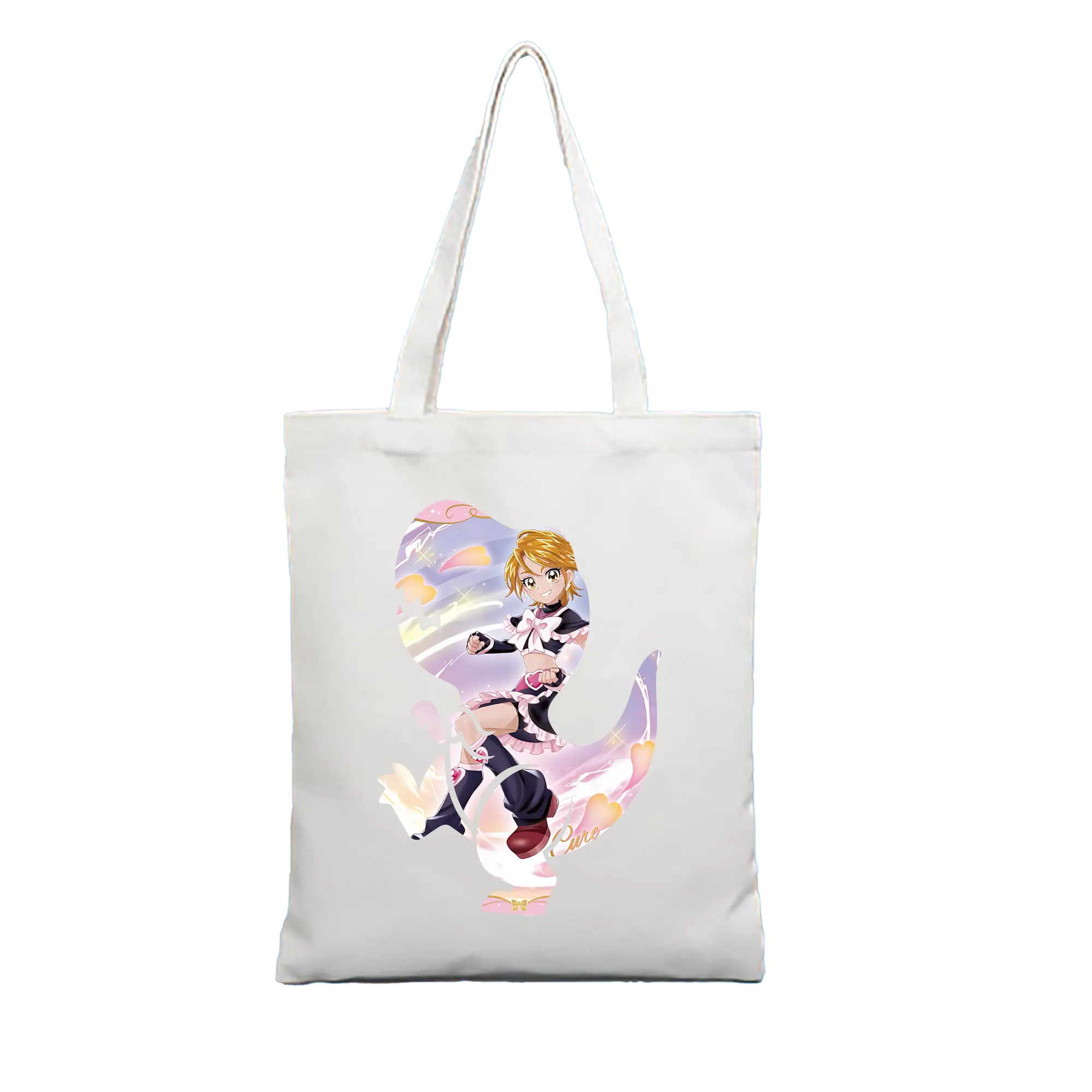 プリキュア グッズ,美墨なぎさ - 縦型キャンバス手提げバッグ（トートバッグ） ・ キャンバス素材 ・ ショッピング用 ・ 軽量 丈夫 お手入れ簡単