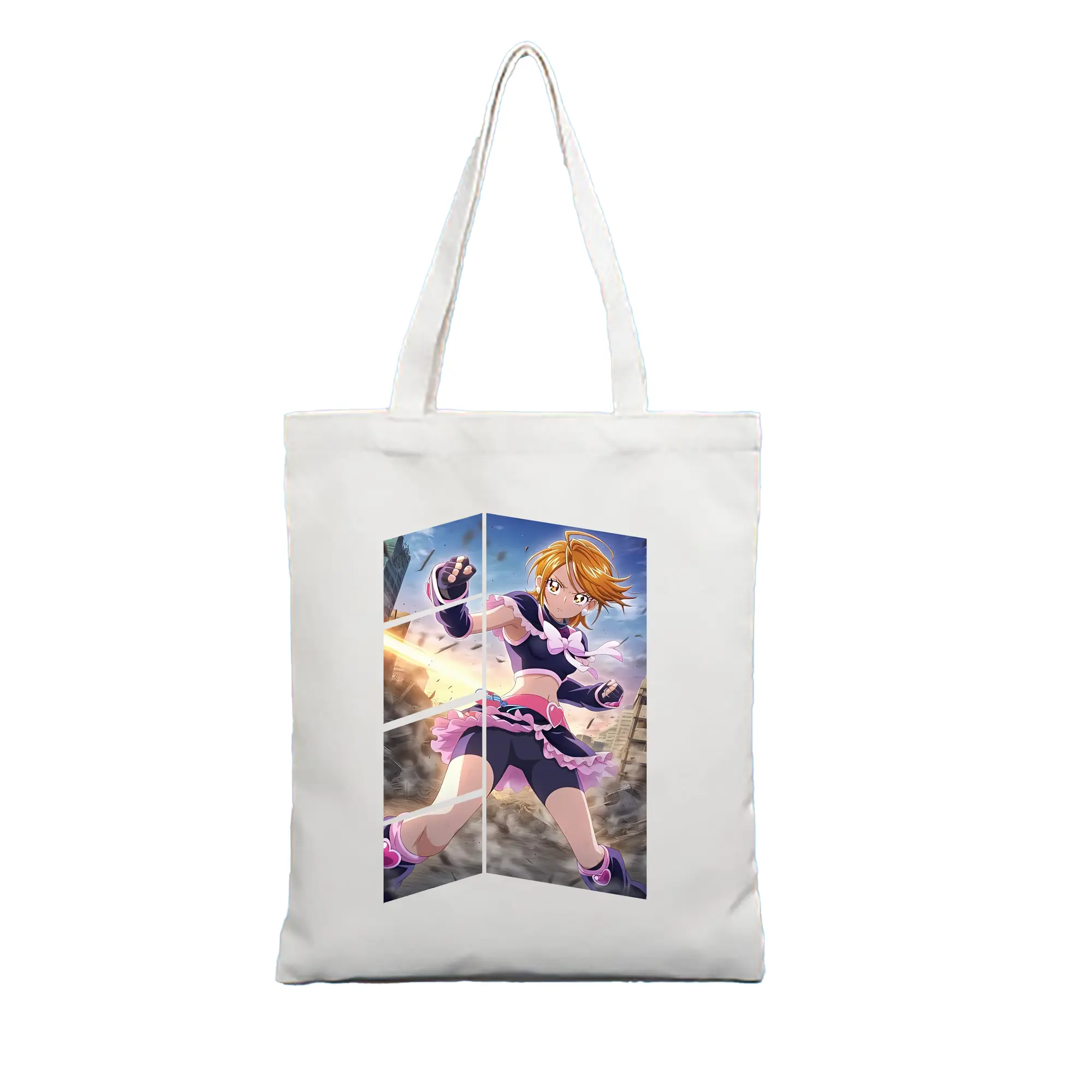 プリキュア グッズ,美墨なぎさ - 縦型キャンバス手提げバッグ（トートバッグ） ・ キャンバス素材 ・ ショッピング用 ・ 軽量 丈夫 お手入れ簡単