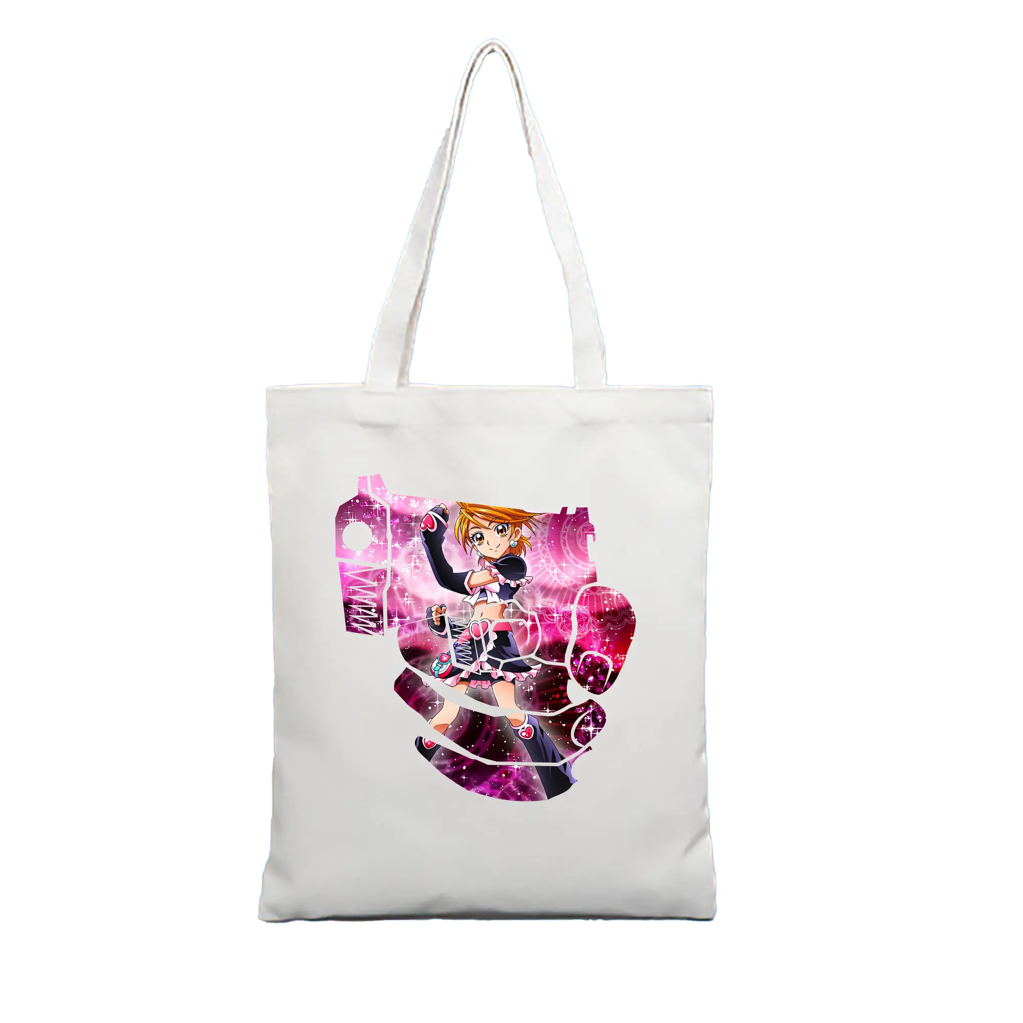 プリキュア グッズ,美墨なぎさ - 縦型キャンバス手提げバッグ（トートバッグ） ・ キャンバス素材 ・ ショッピング用 ・ 軽量 丈夫 お手入れ簡単