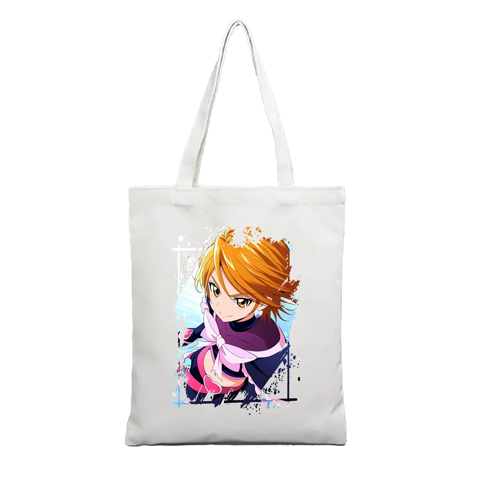 プリキュア グッズ,美墨なぎさ - 縦型キャンバス手提げバッグ（トートバッグ） ・ キャンバス素材 ・ ショッピング用 ・ 軽量 丈夫 お手入れ簡単