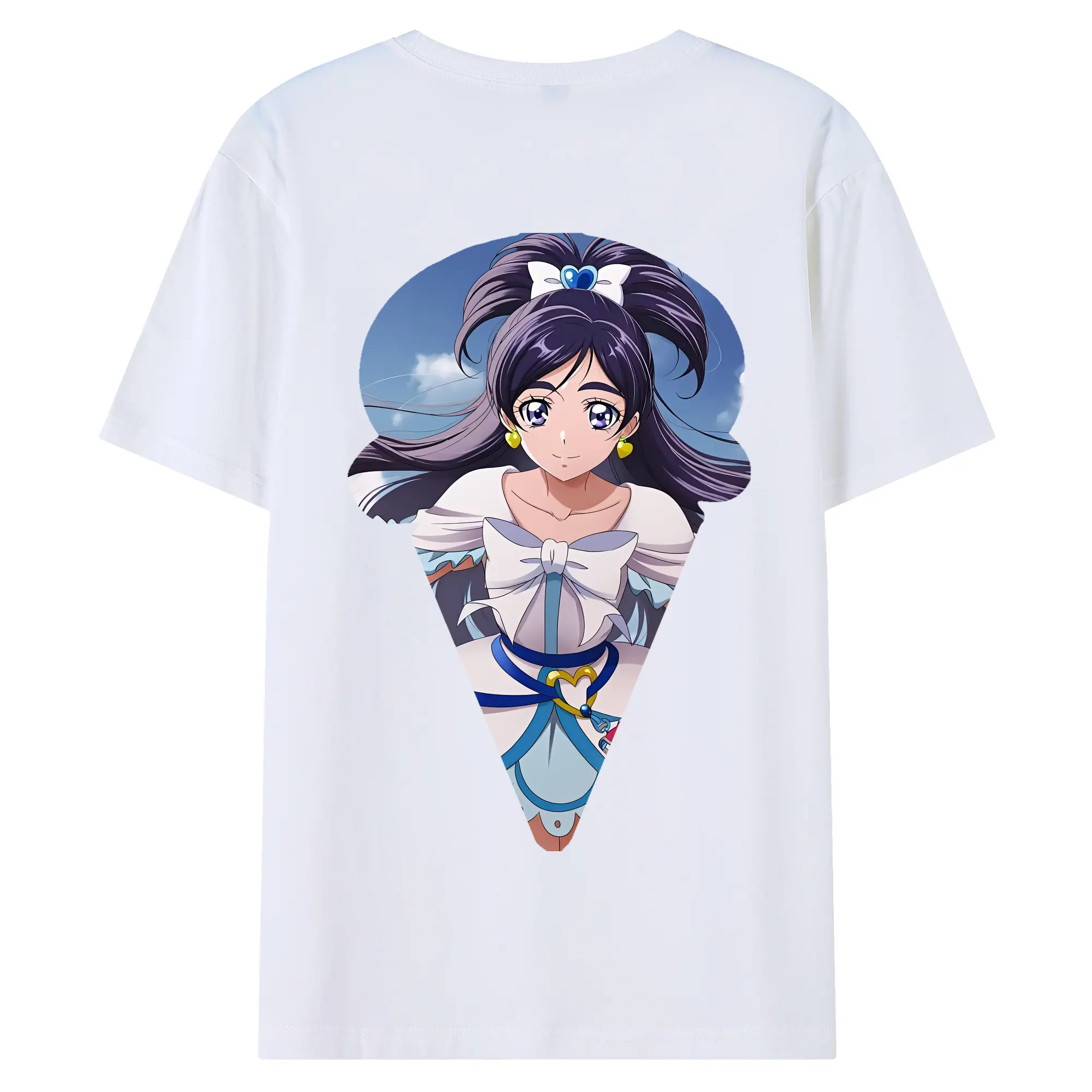 プリキュア グッズ,雪城ほのか - 綿100％ 半袖Tシャツ ・ バックプリント ・ 快適 通気性 ・ 日常使い 散歩 スポーツ用