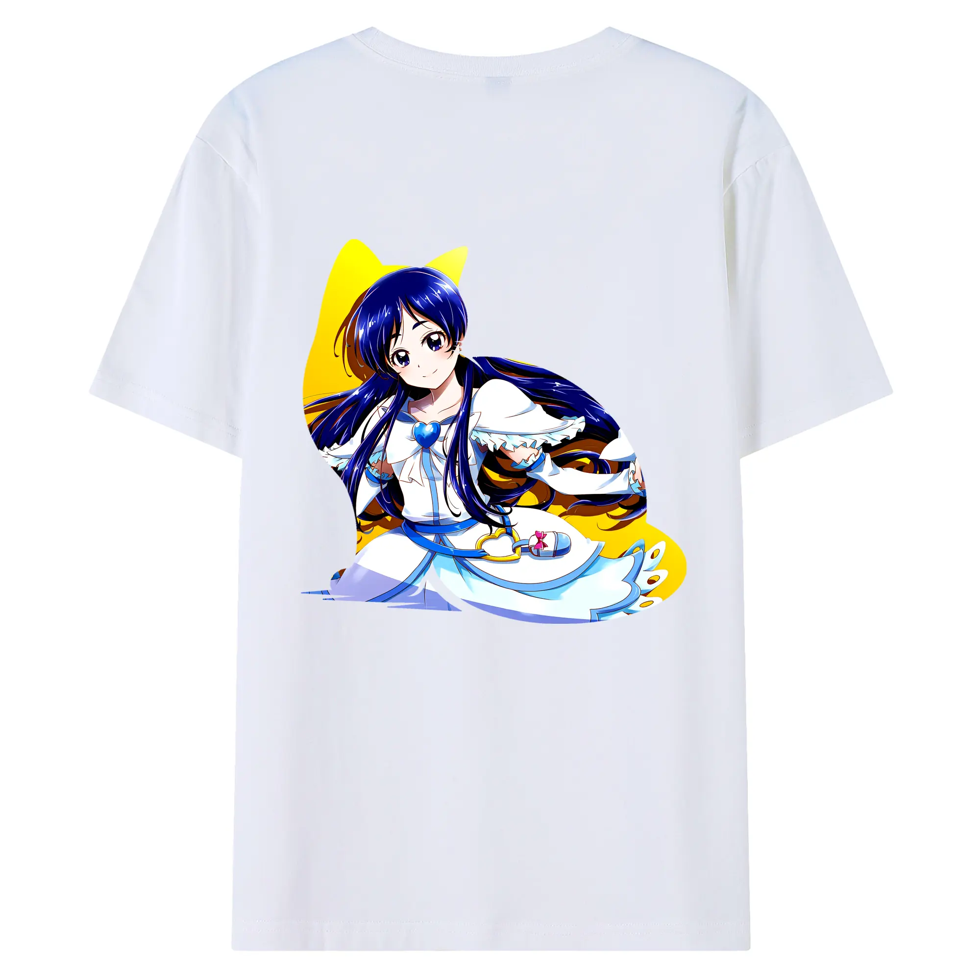 プリキュア グッズ,雪城ほのか - 綿100％ 半袖Tシャツ ・ バックプリント ・ 快適 通気性 ・ 日常使い 散歩 スポーツ用