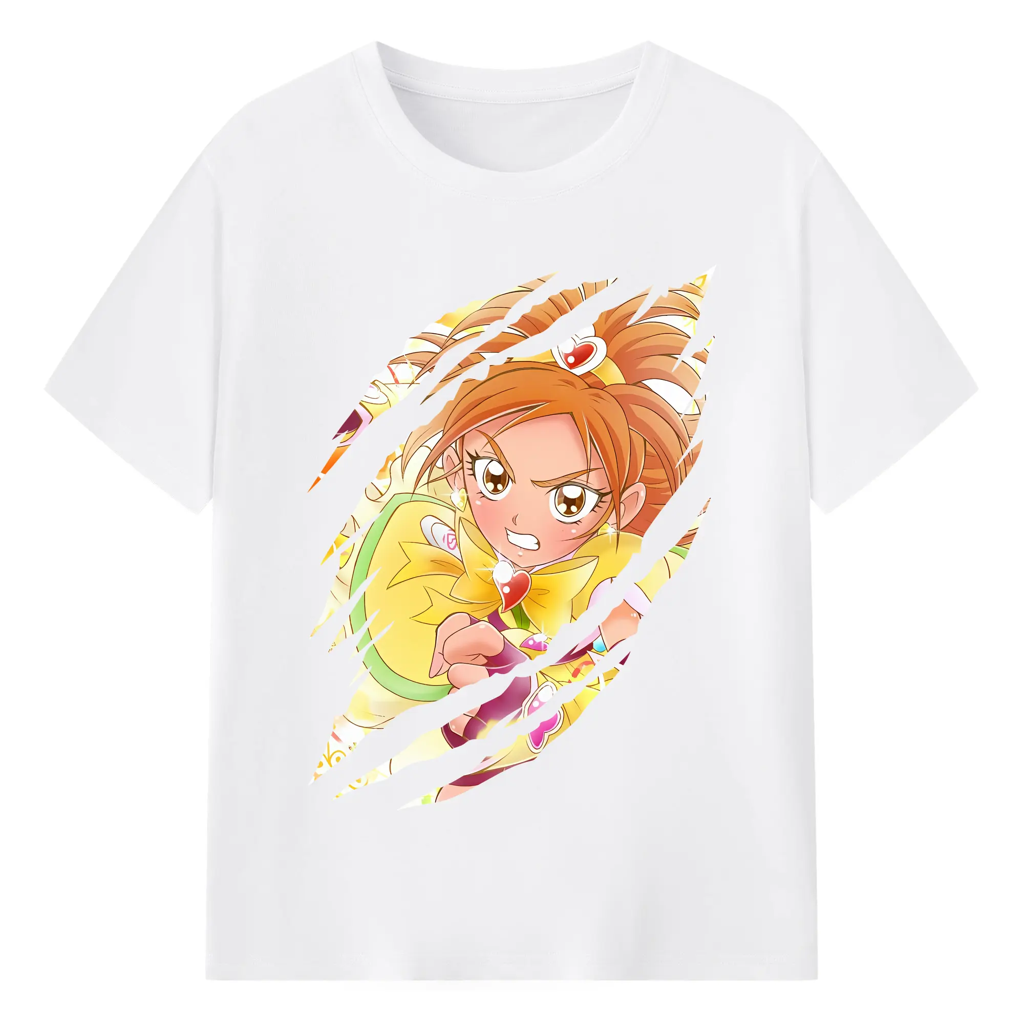 プリキュア グッズ,美墨なぎさ - 綿100％ 半袖Tシャツ ・ フロントプリント ・ 快適 通気性 ・ 日常使い 散歩 スポーツ用