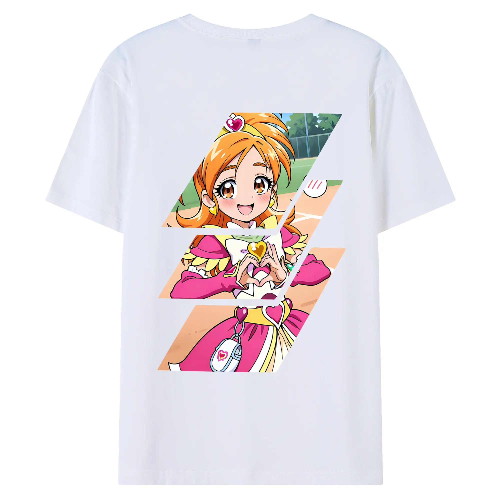 プリキュア グッズ,美墨なぎさ - 綿100％ 半袖Tシャツ ・ バックプリント ・ 快適 通気性 ・ 日常使い 散歩 スポーツ用