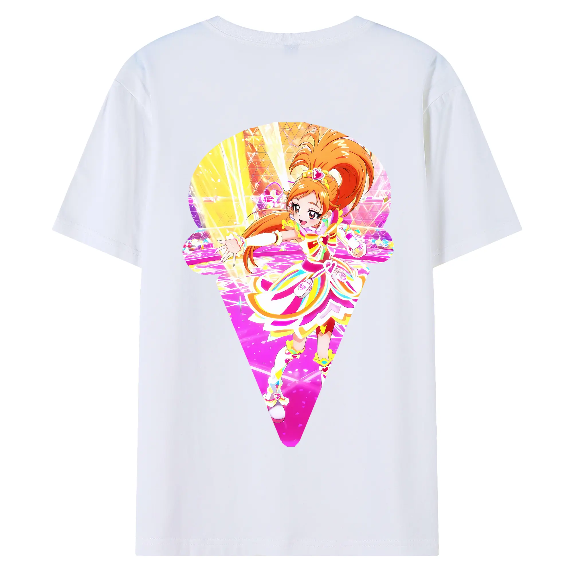 プリキュア グッズ,美墨なぎさ - 綿100％ 半袖Tシャツ ・ バックプリント ・ 快適 通気性 ・ 日常使い 散歩 スポーツ用