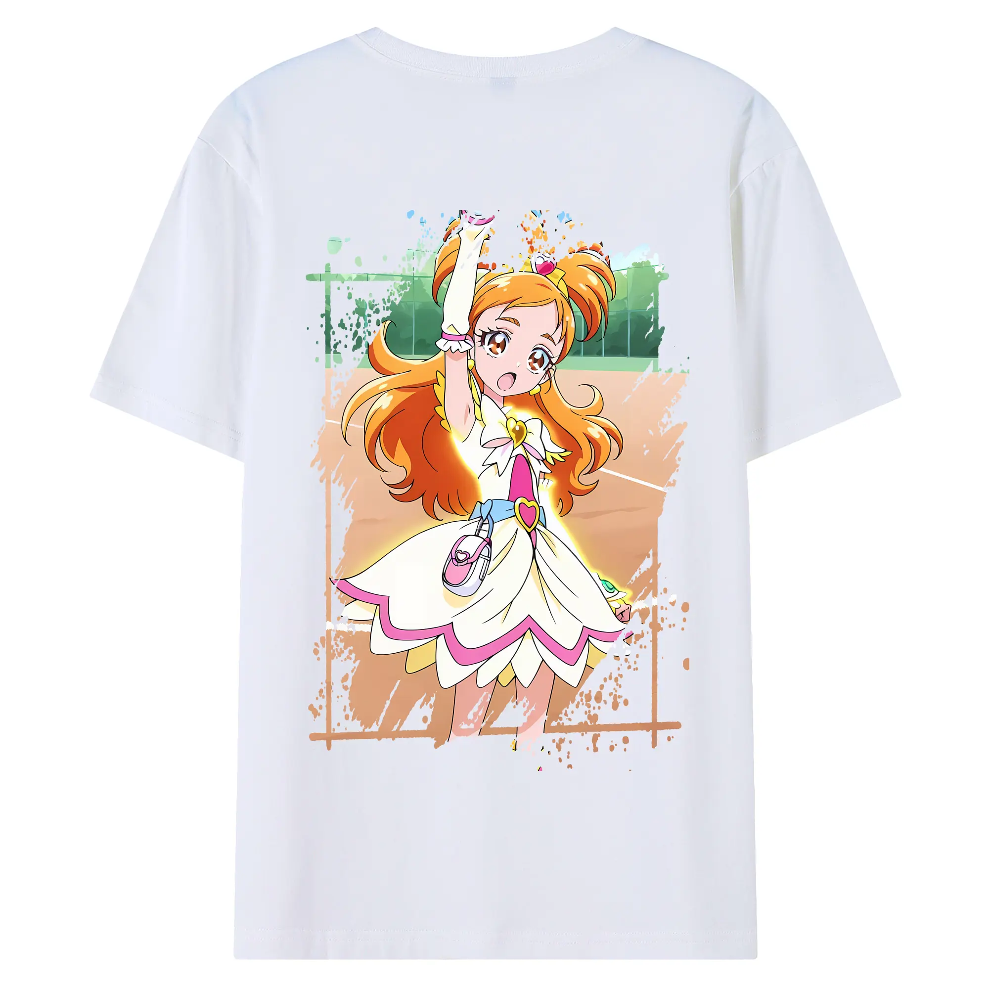プリキュア グッズ,美墨なぎさ - 綿100％ 半袖Tシャツ ・ バックプリント ・ 快適 通気性 ・ 日常使い 散歩 スポーツ用