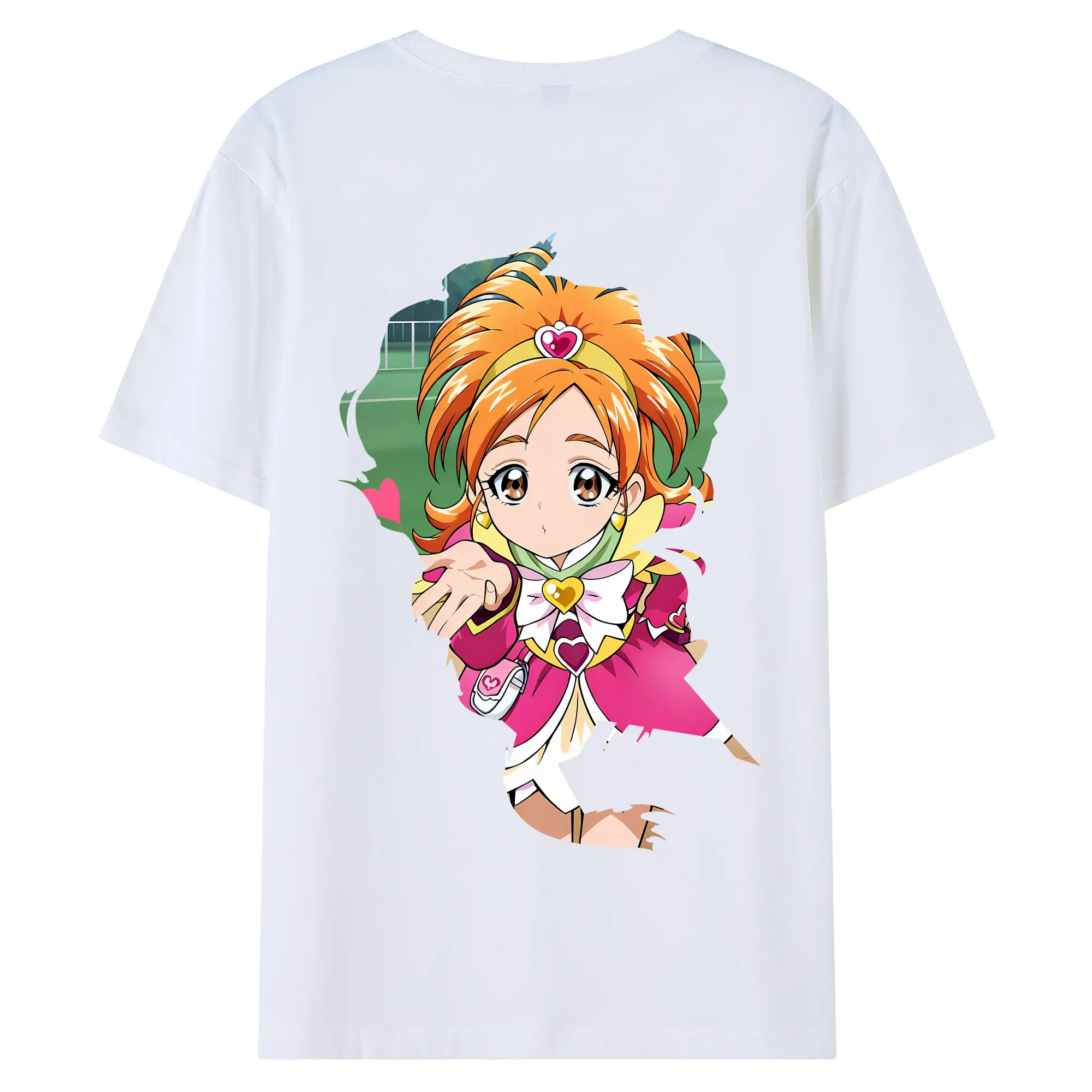 プリキュア グッズ,美墨なぎさ - 綿100％ 半袖Tシャツ ・ バックプリント ・ 快適 通気性 ・ 日常使い 散歩 スポーツ用