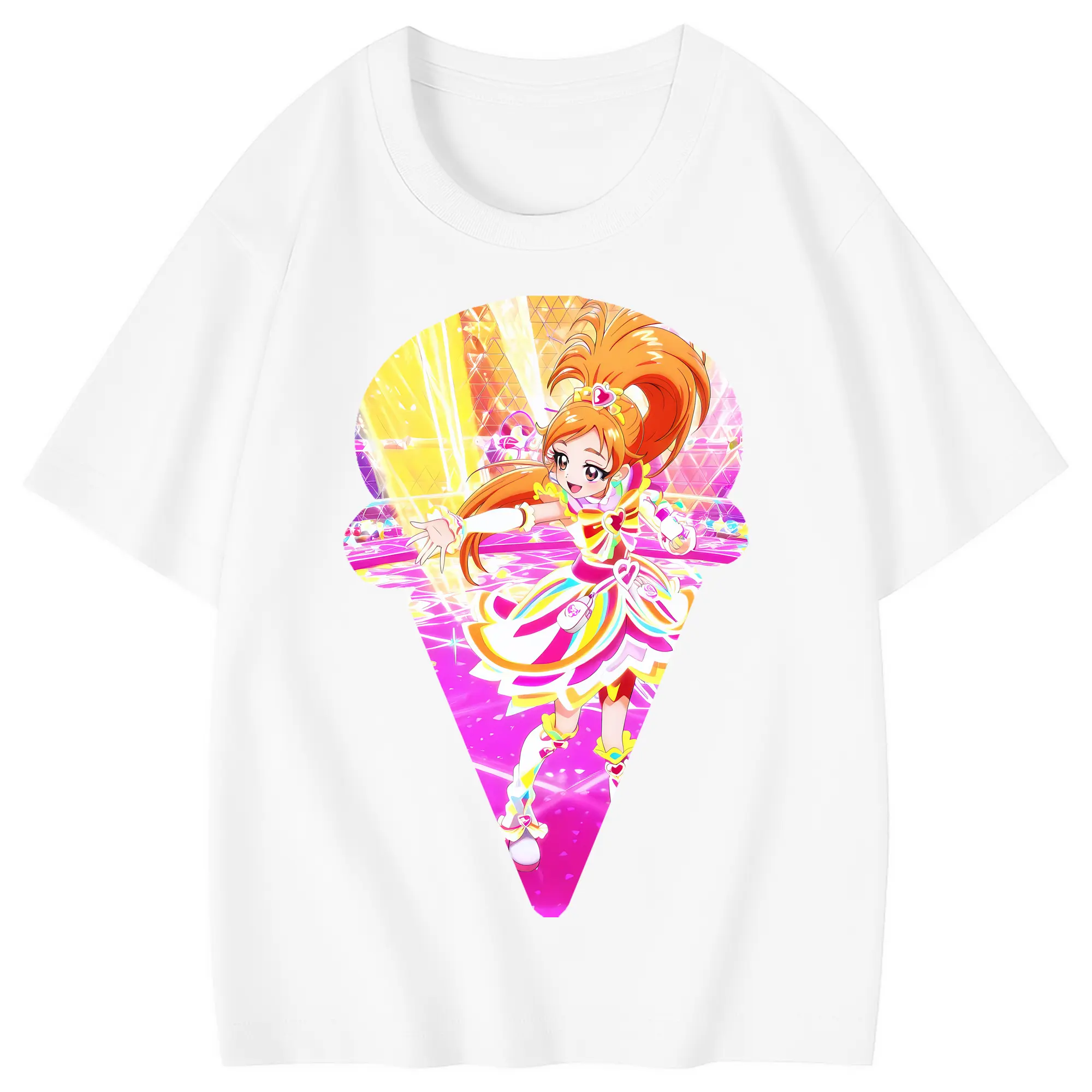 プリキュア グッズ,美墨なぎさ - 綿100％ キッズTシャツ ・ フロントプリント ・ 快適 通気性 ・ スポーツ カジュアル 散歩用
