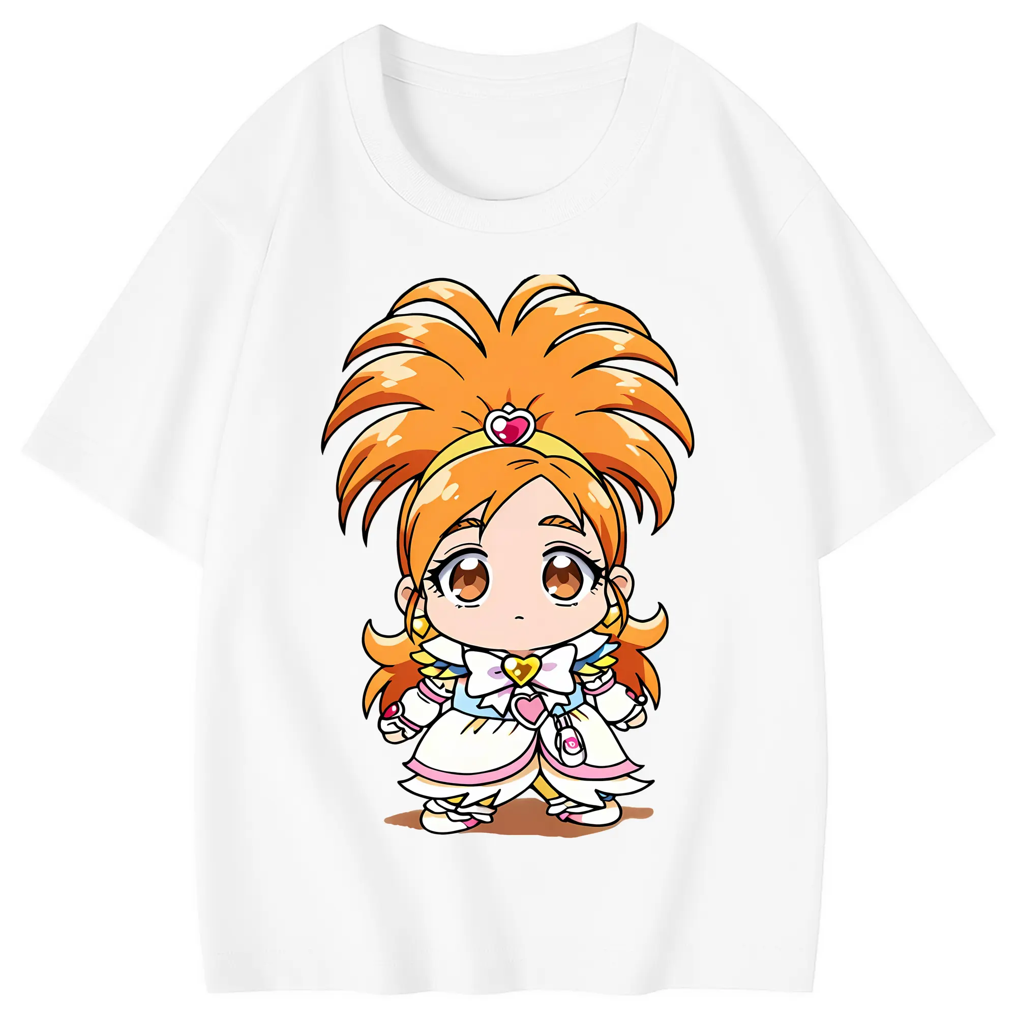 プリキュア グッズ,美墨なぎさ - 綿100％ キッズTシャツ ・ フロントプリント ・ 快適 通気性 ・ スポーツ カジュアル 散歩用