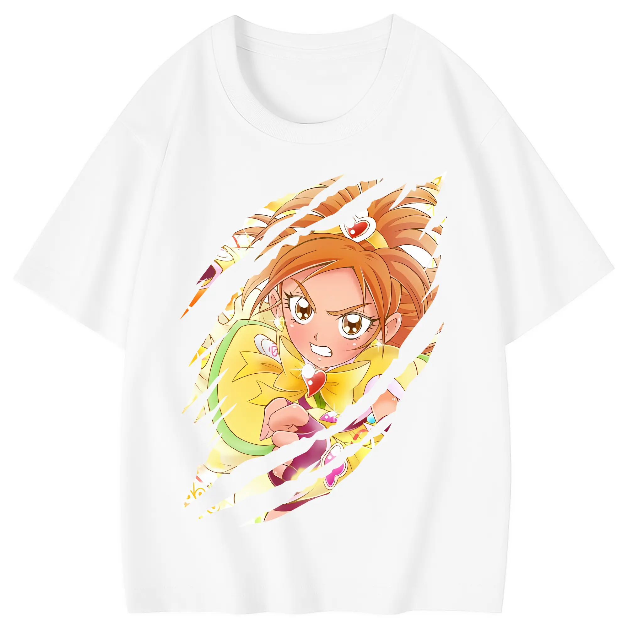 プリキュア グッズ,美墨なぎさ - 綿100％ キッズTシャツ ・ フロントプリント ・ 快適 通気性 ・ スポーツ カジュアル 散歩用