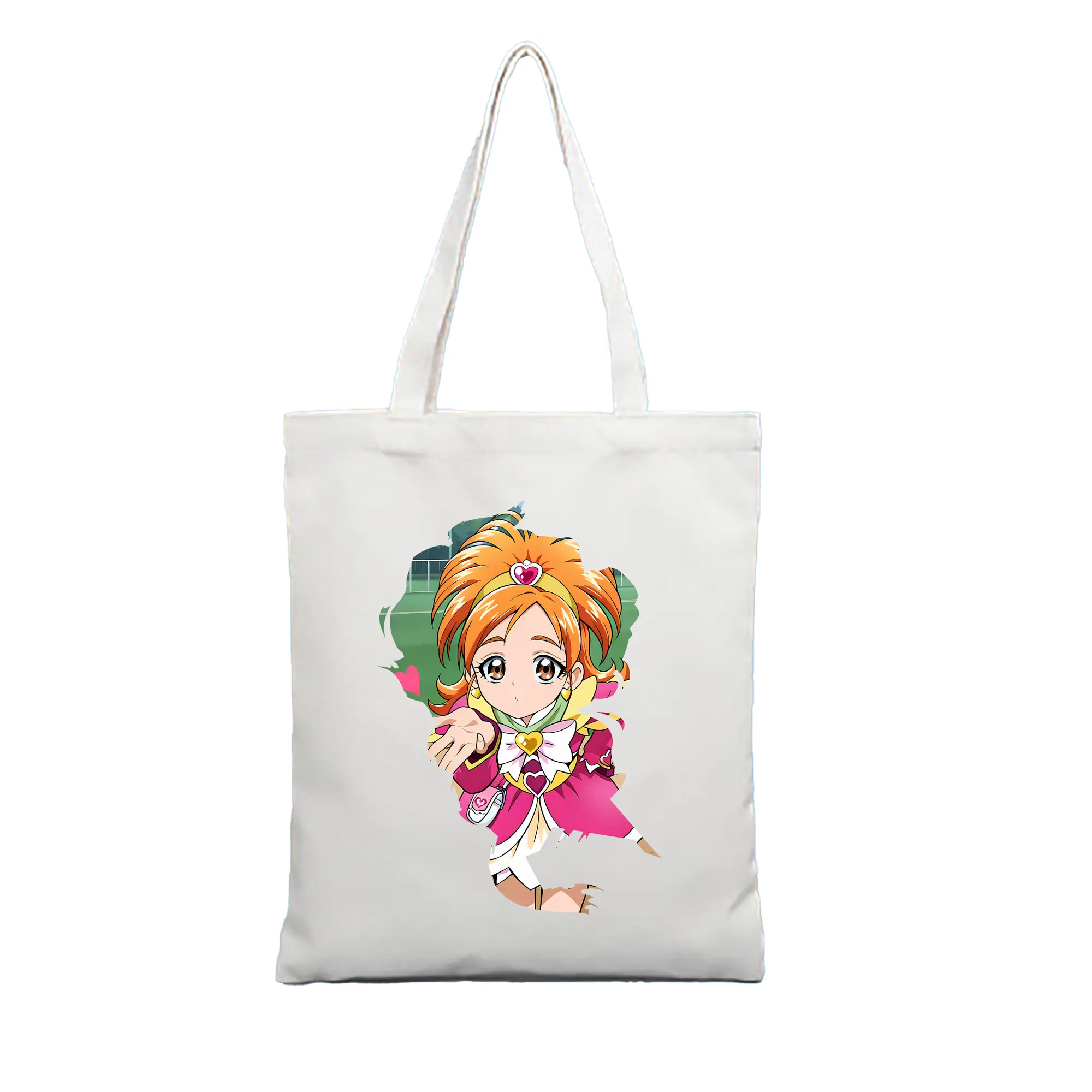 プリキュア グッズ,美墨なぎさ - 縦型キャンバス手提げバッグ（トートバッグ） ・ キャンバス素材 ・ ショッピング用 ・ 軽量 丈夫 お手入れ簡単