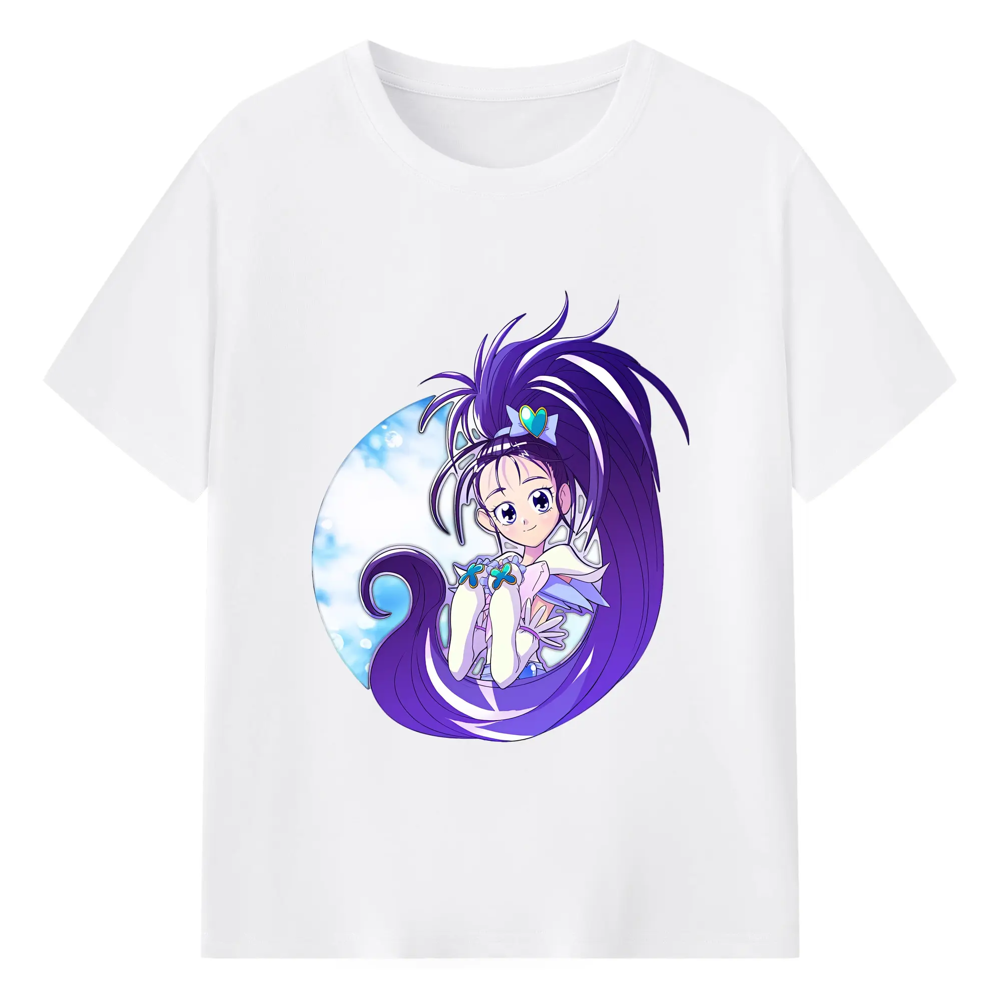 プリキュア グッズ,美翔舞 - 綿100％ 半袖Tシャツ ・ フロントプリント ・ 快適 通気性 ・ 日常使い 散歩 スポーツ用