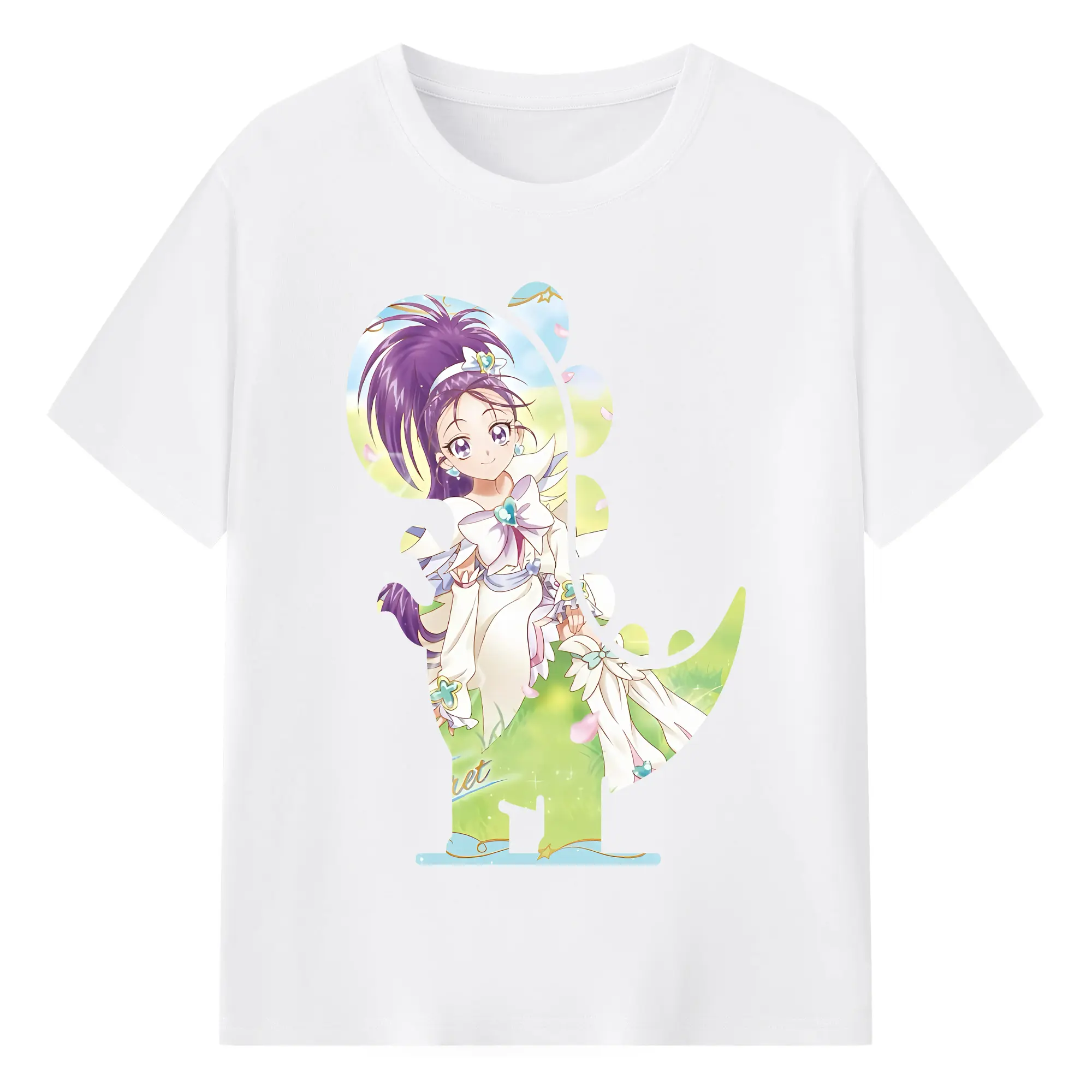 プリキュア グッズ,美翔舞 - 綿100％ 半袖Tシャツ ・ フロントプリント ・ 快適 通気性 ・ 日常使い 散歩 スポーツ用